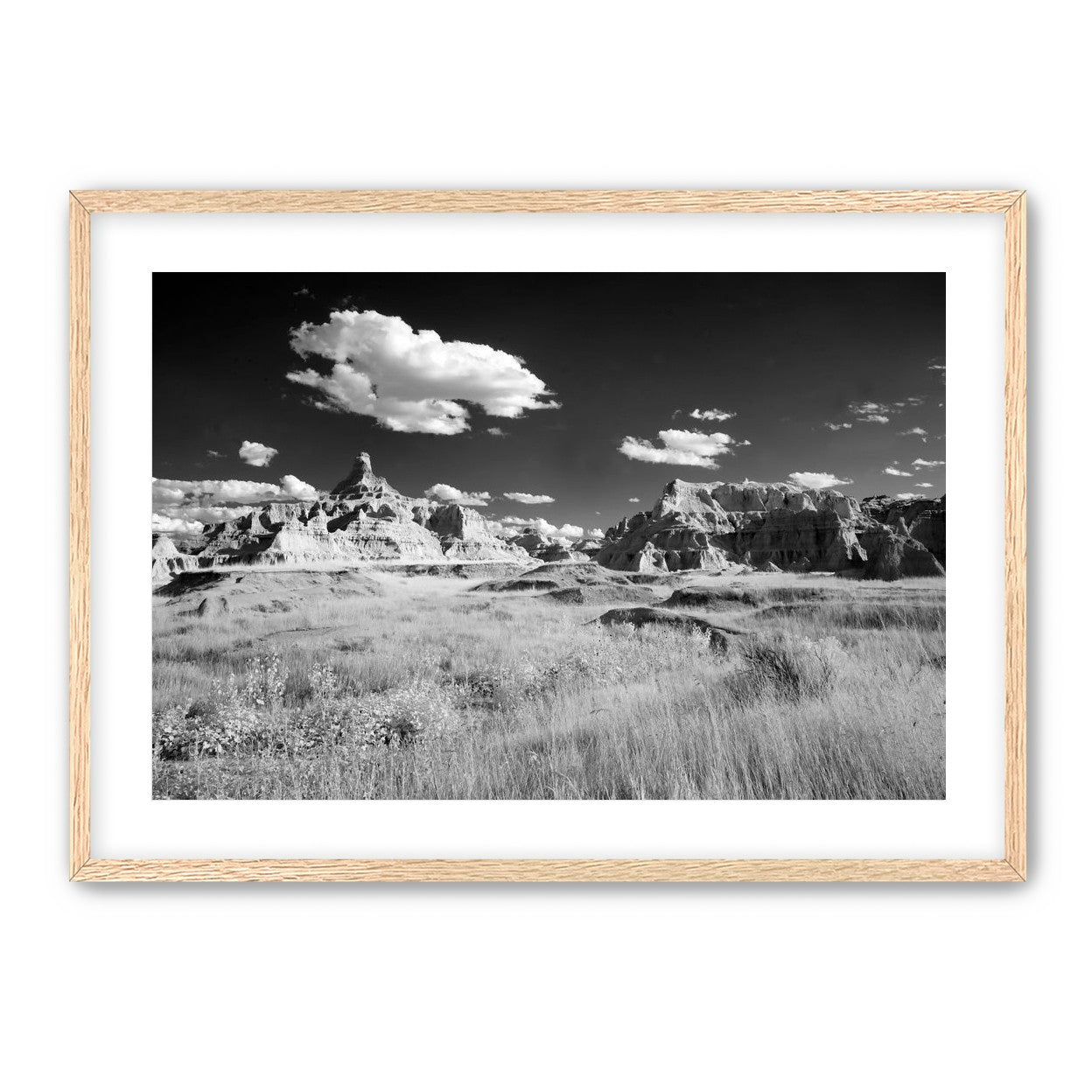 Badlands in Monochrome