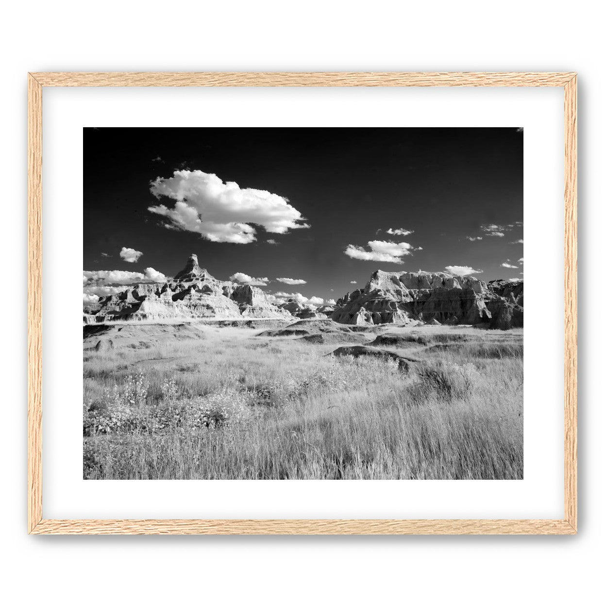 Badlands in Monochrome
