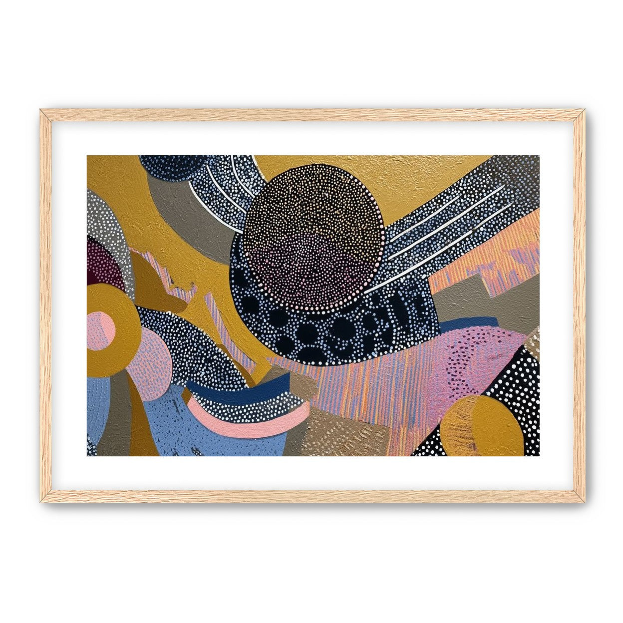 Ochre Ground with Layered Discs