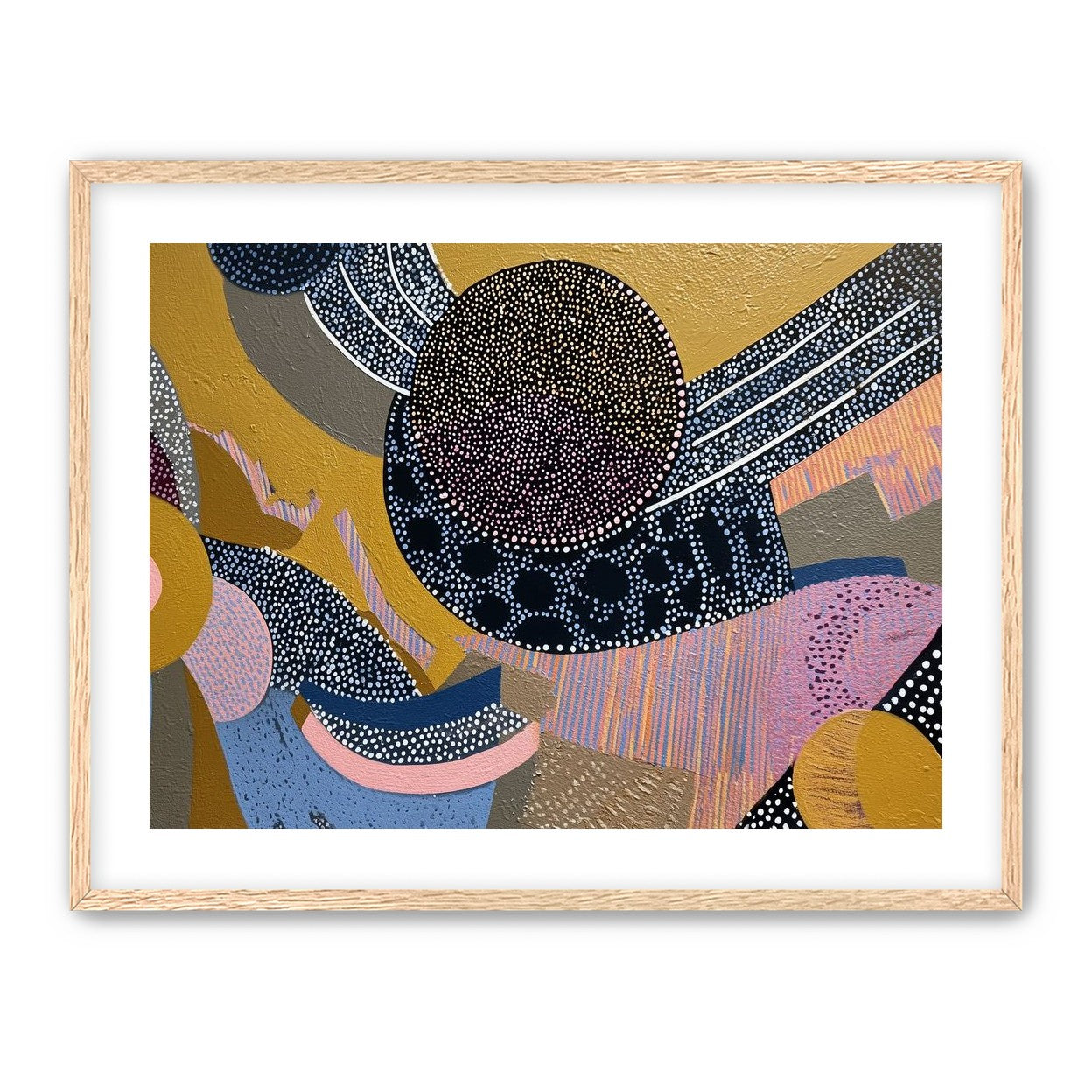 Ochre Ground with Layered Discs