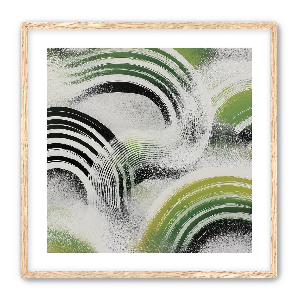Green arcs across the haze