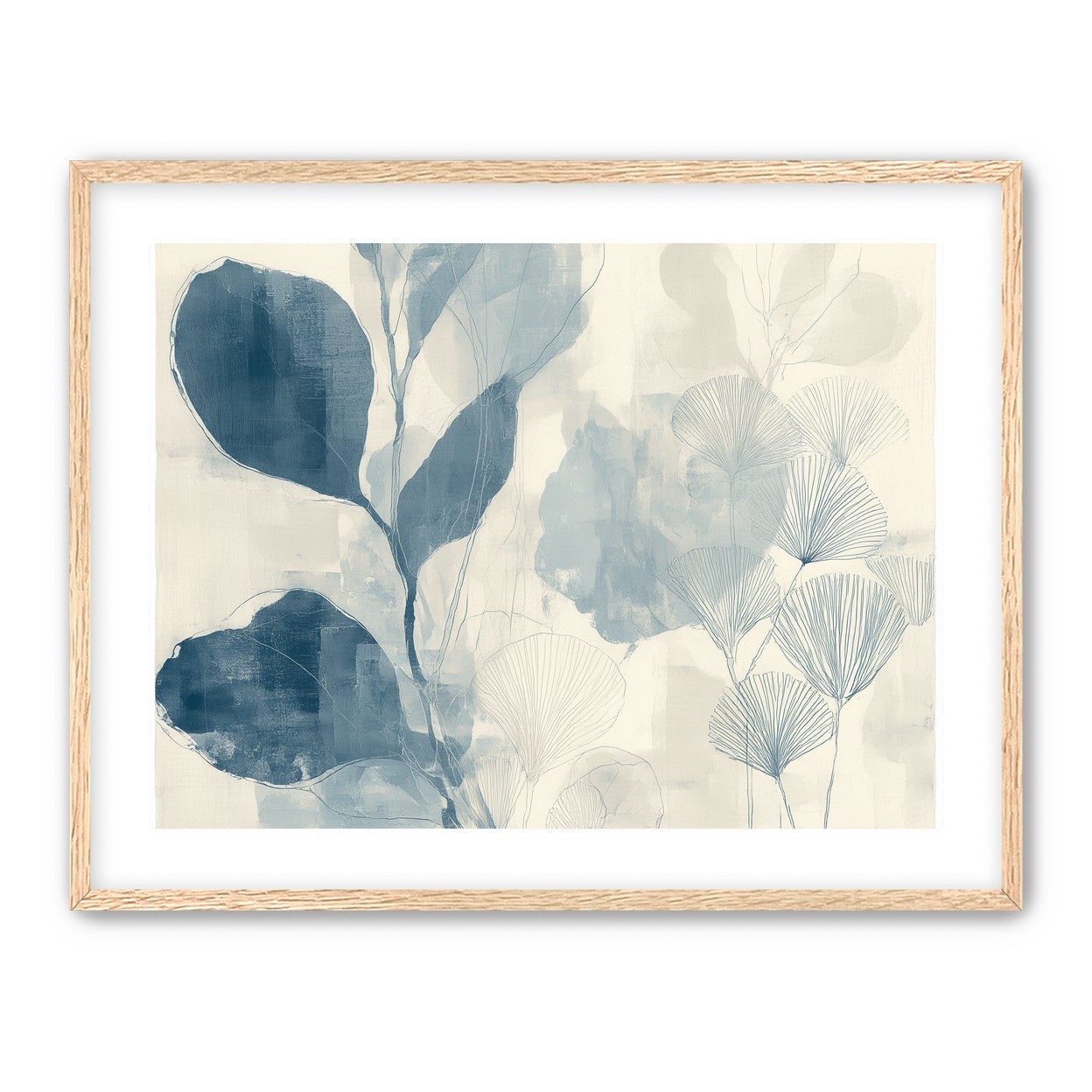 Pale leaves and fans