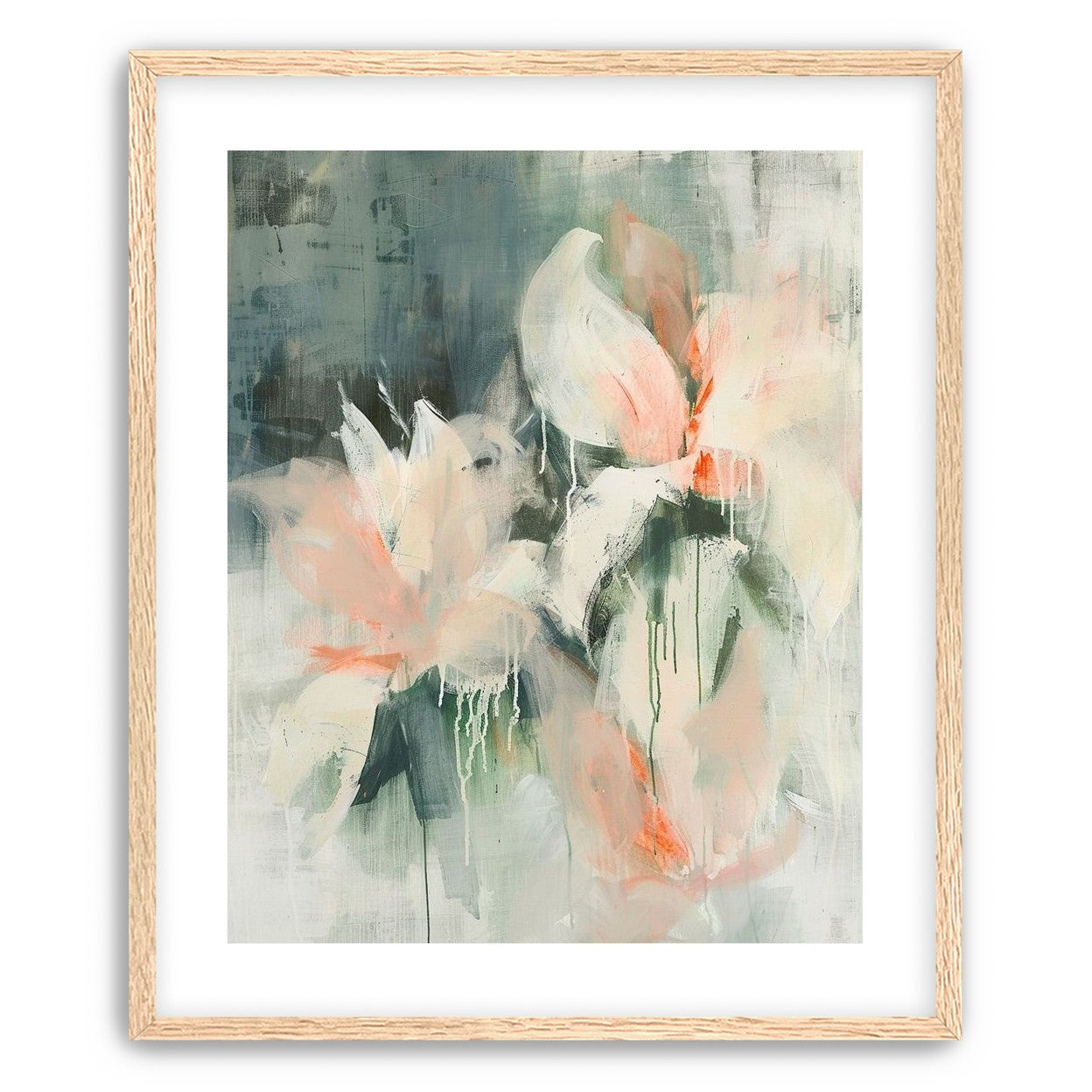 Drips on pale petals