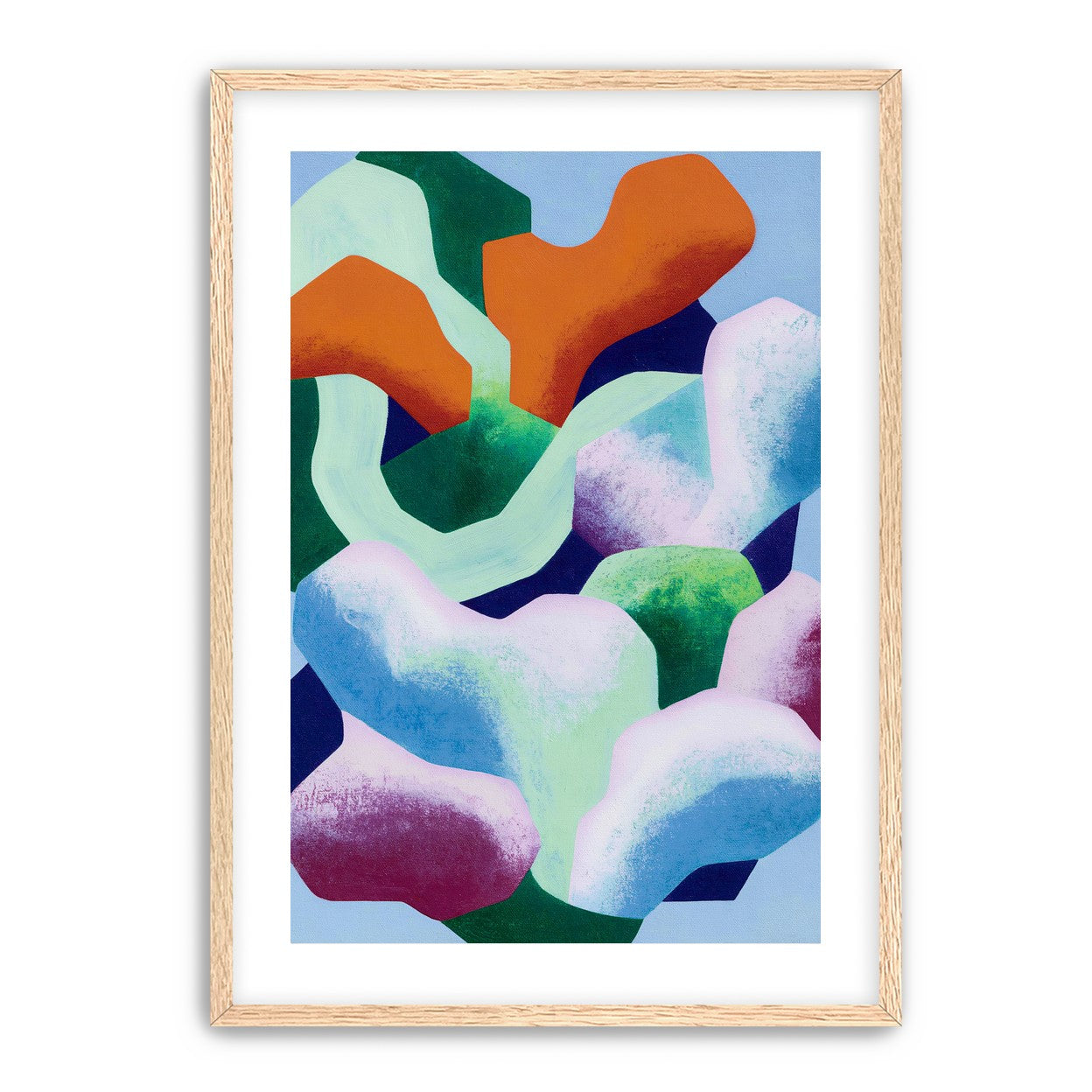 Soft edged color blocks
