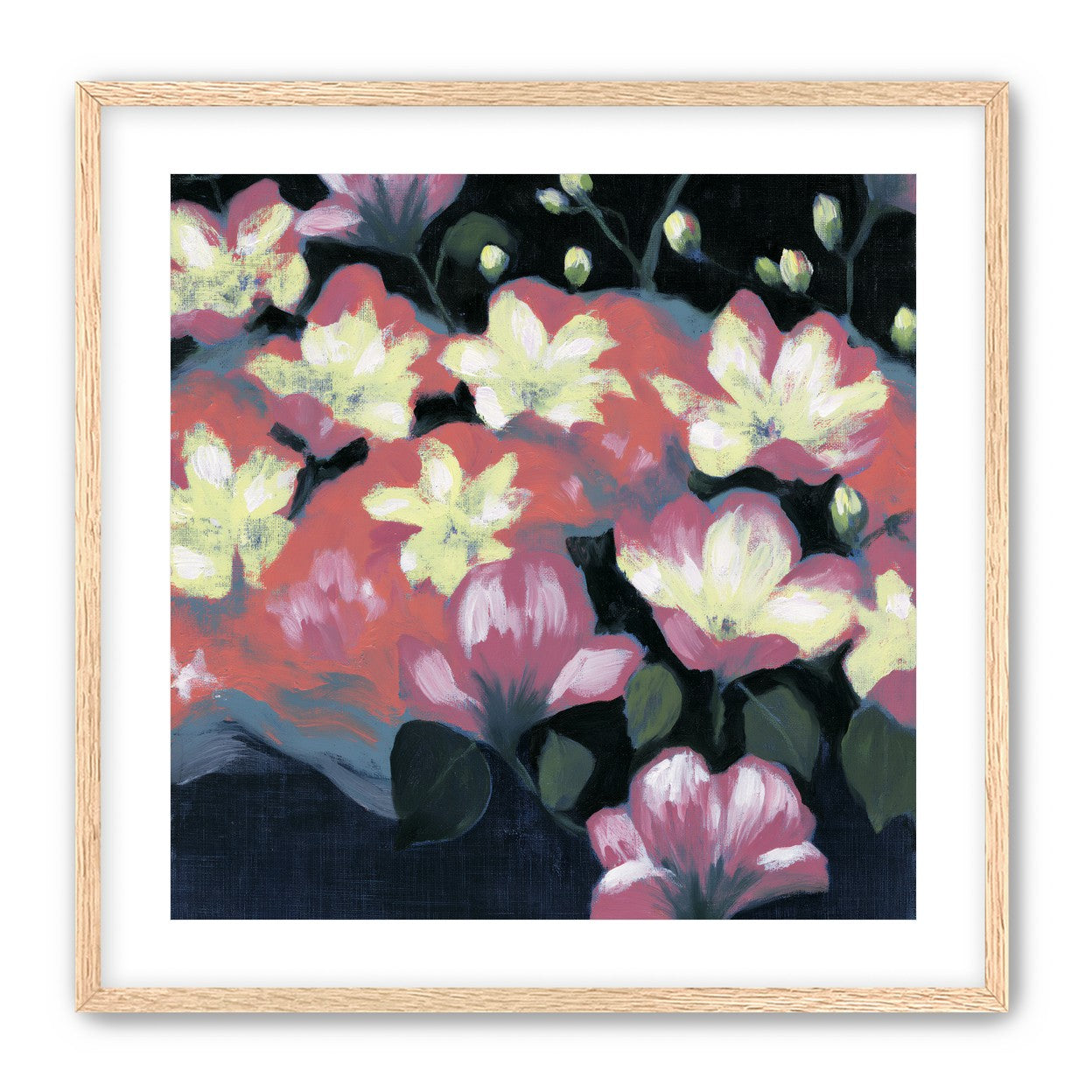 Flowers waking in the dark