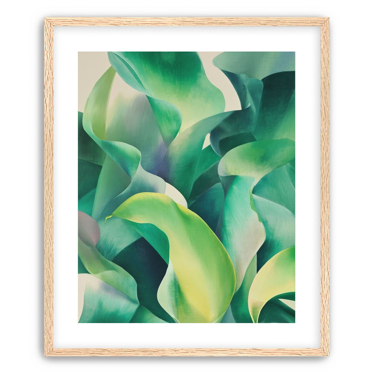 Calla lilies crowd the light