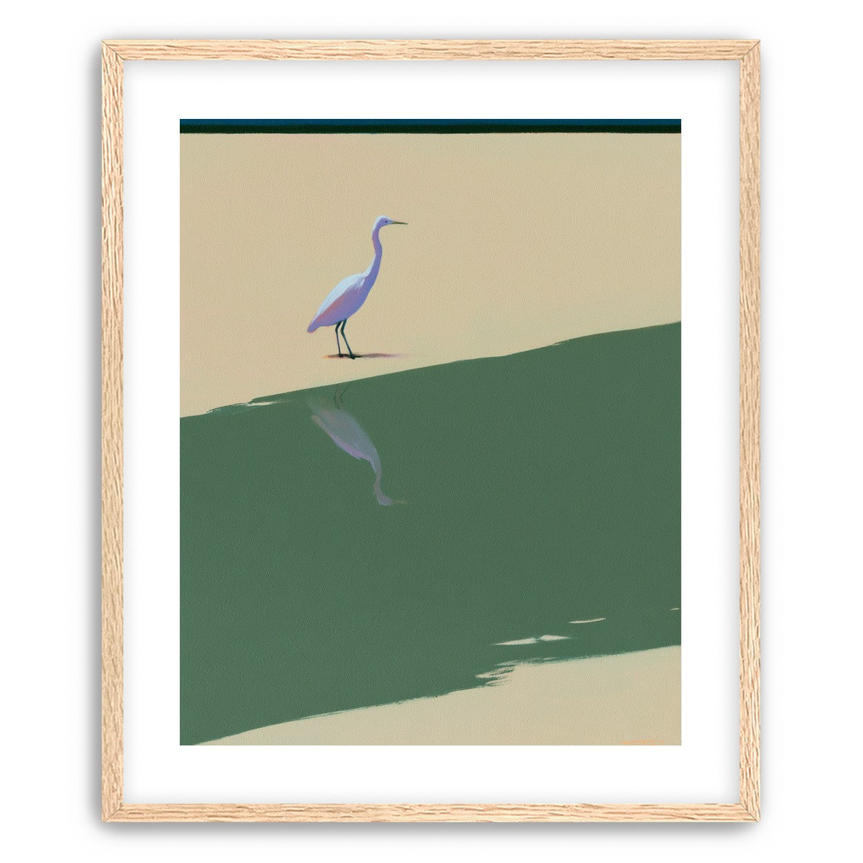 Where the egret doubles