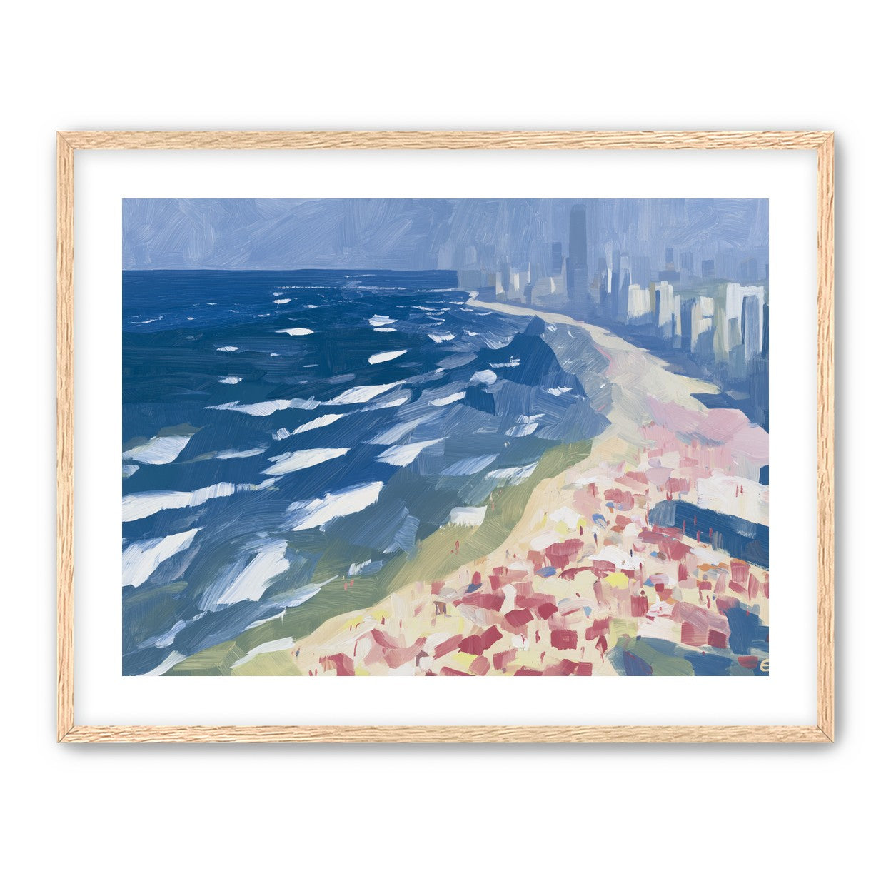 City towers above the surf