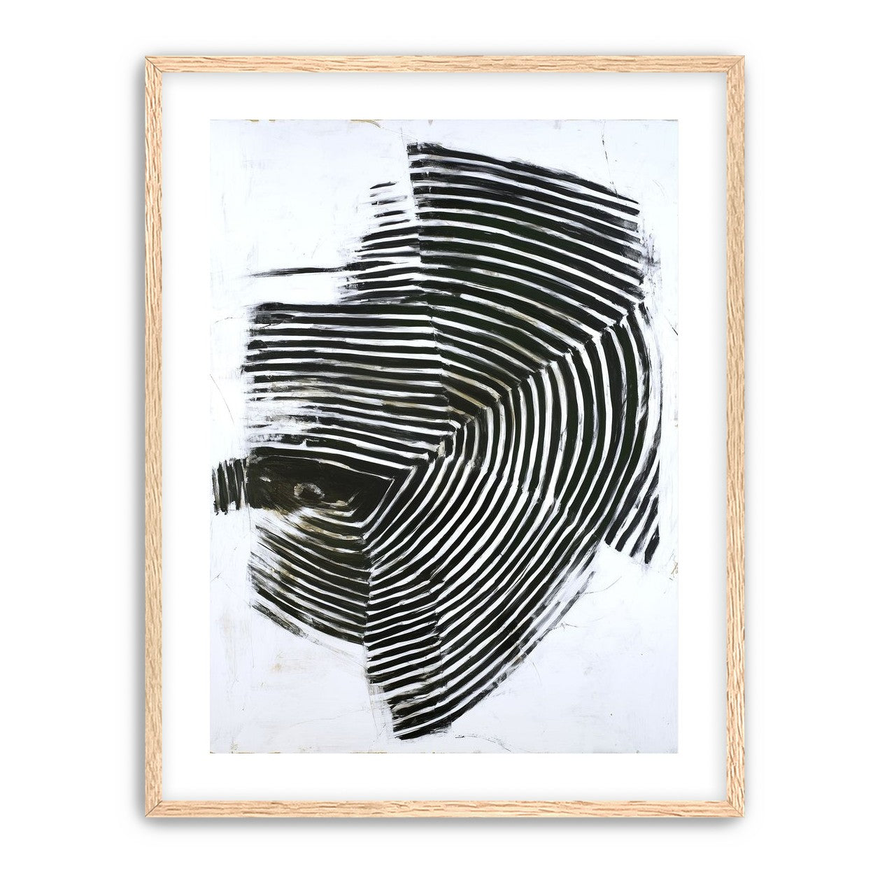 Black bands in white scrape