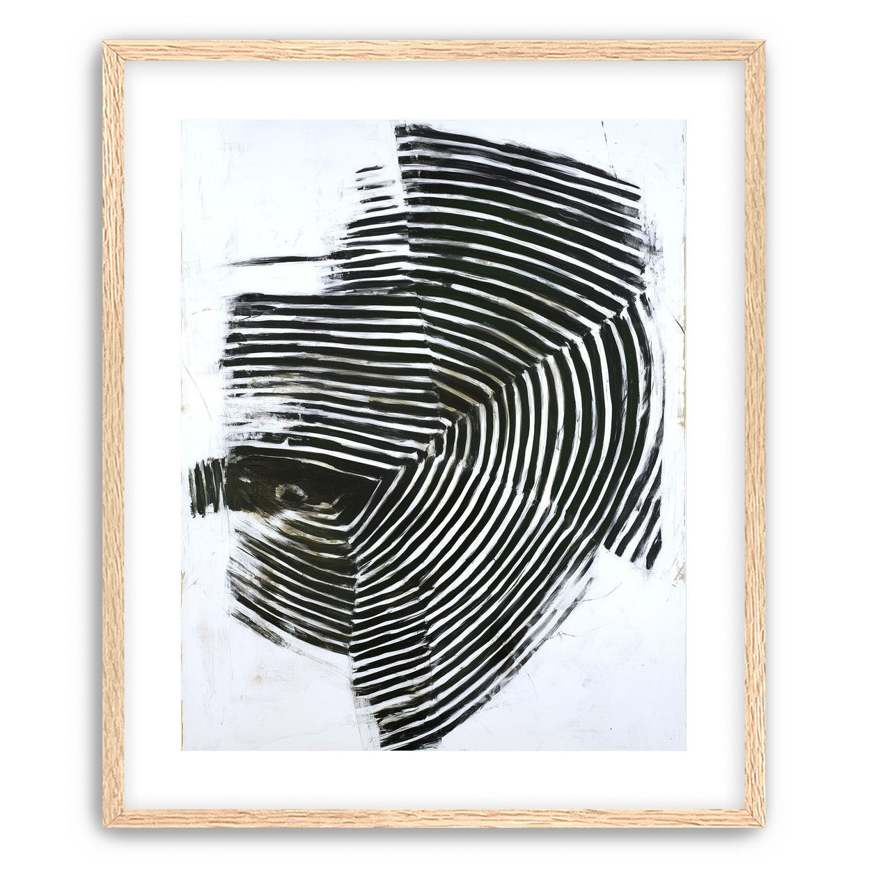 Black bands in white scrape