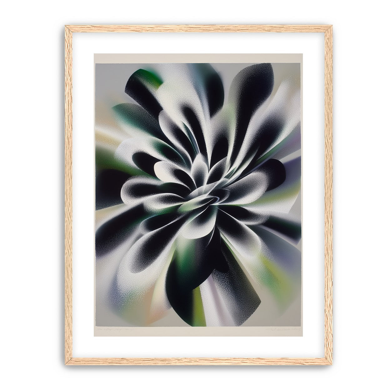Speckled bloom in motion