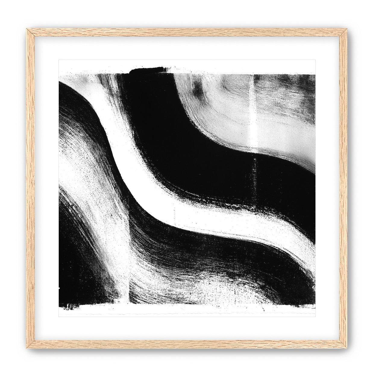 White cut through black