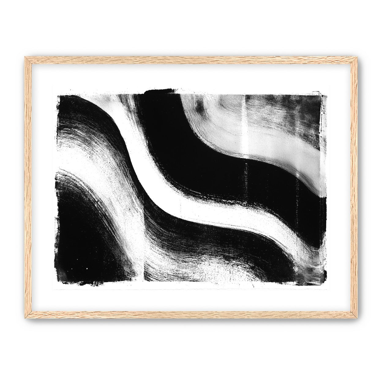 White cut through black