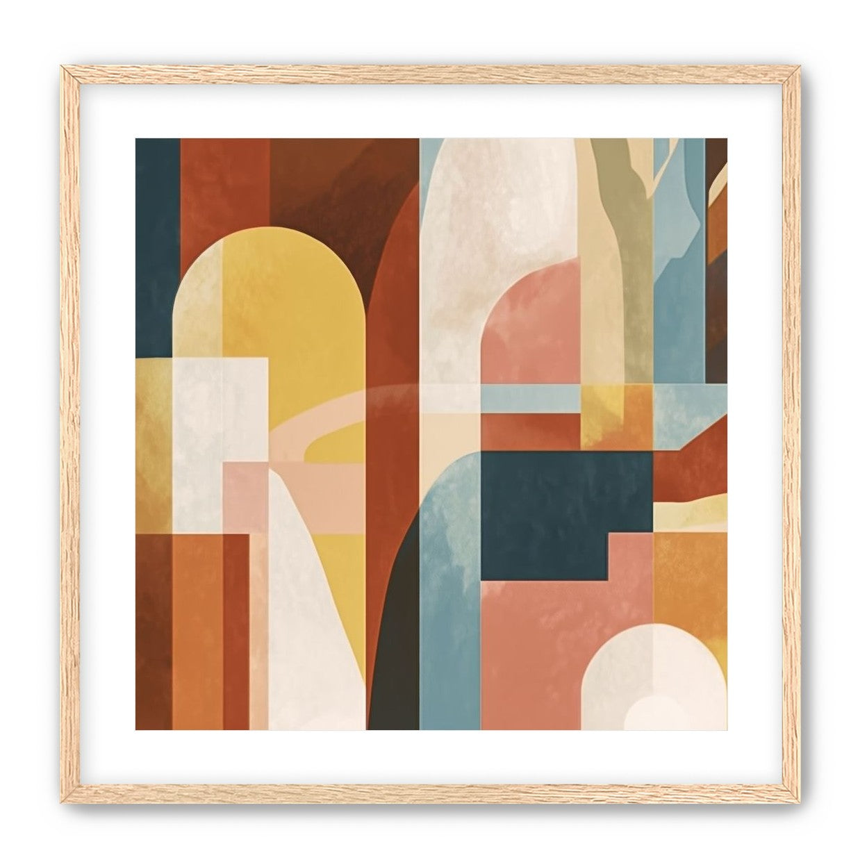Ochre and Teal Held Apart