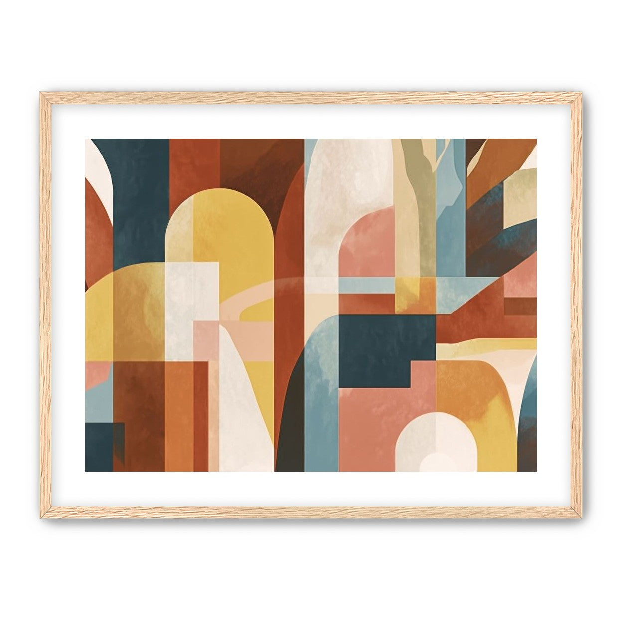 Ochre and Teal Held Apart