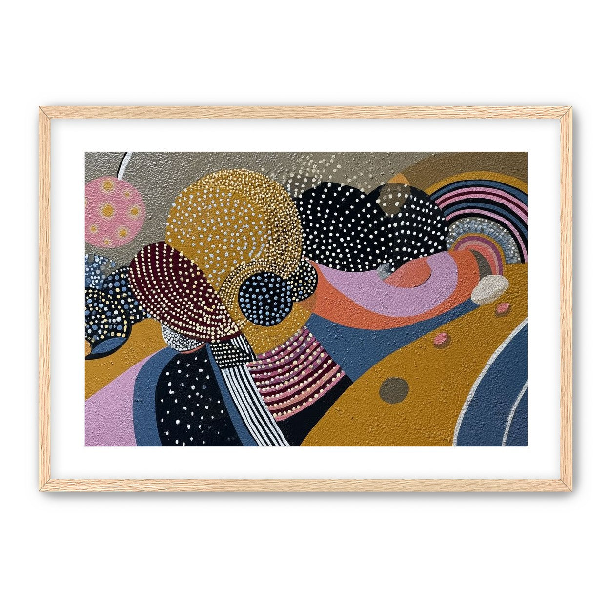 Overlapping Dotted Shapes