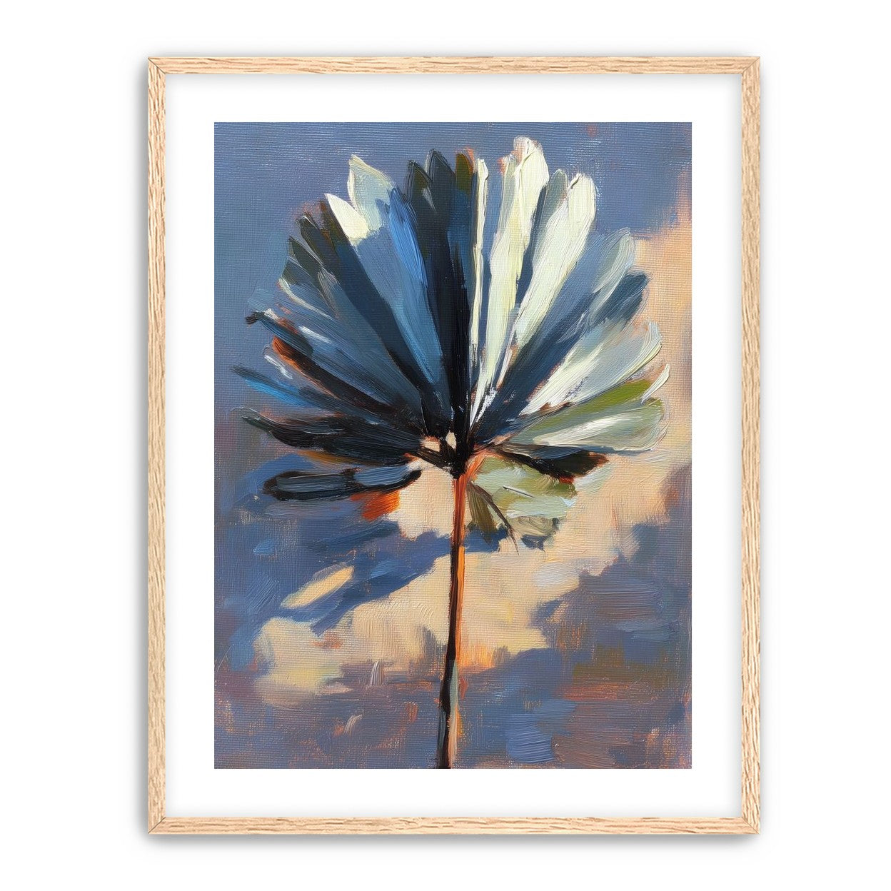 Veined Leaf in Thick Paint