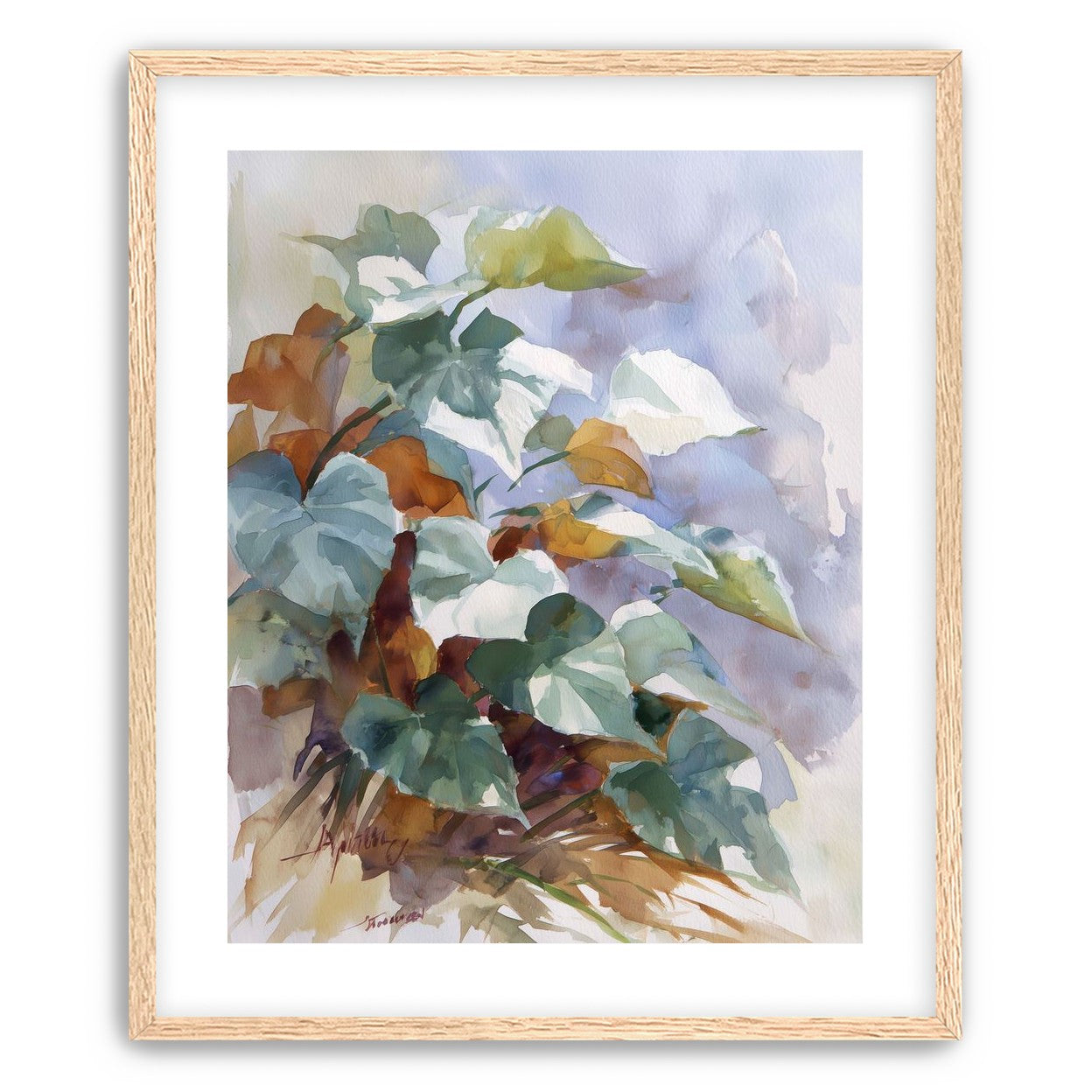 Garden Leaves After Rain