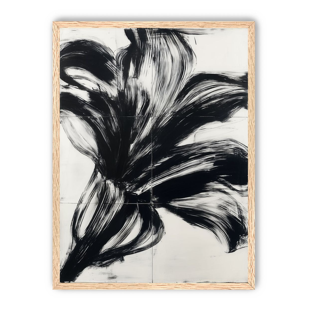 Black surge on white grid