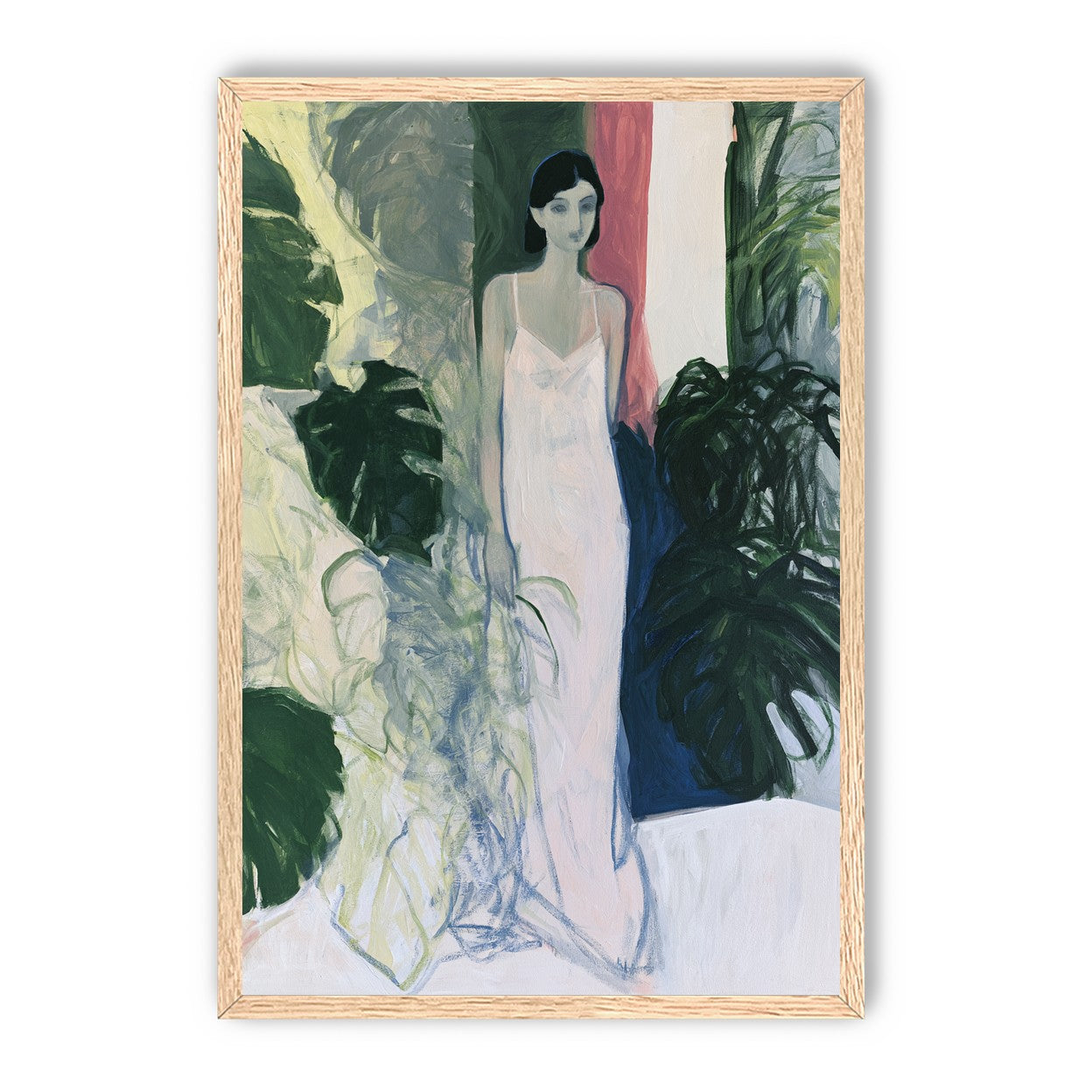 A woman among the leaves