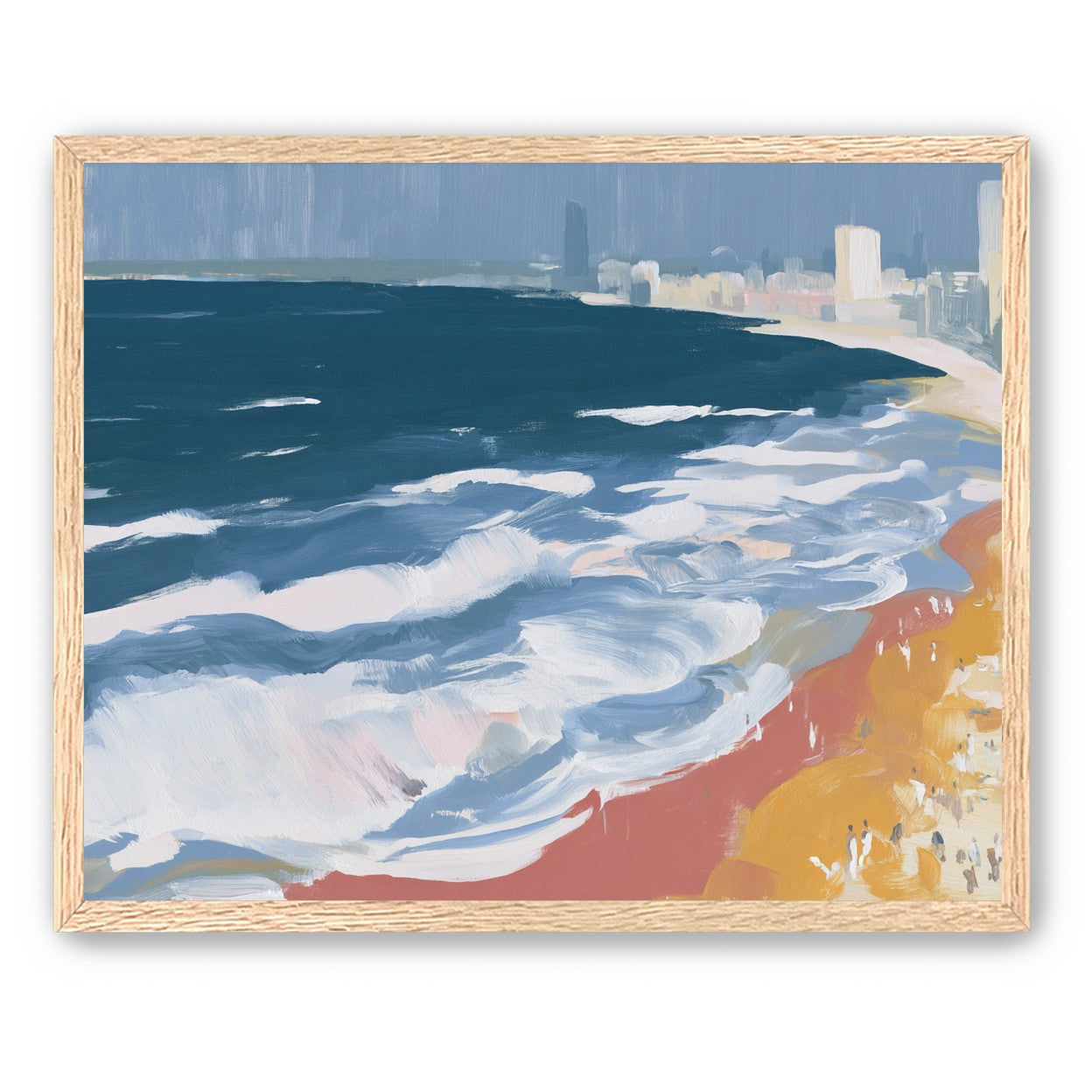 White surf along the city beach