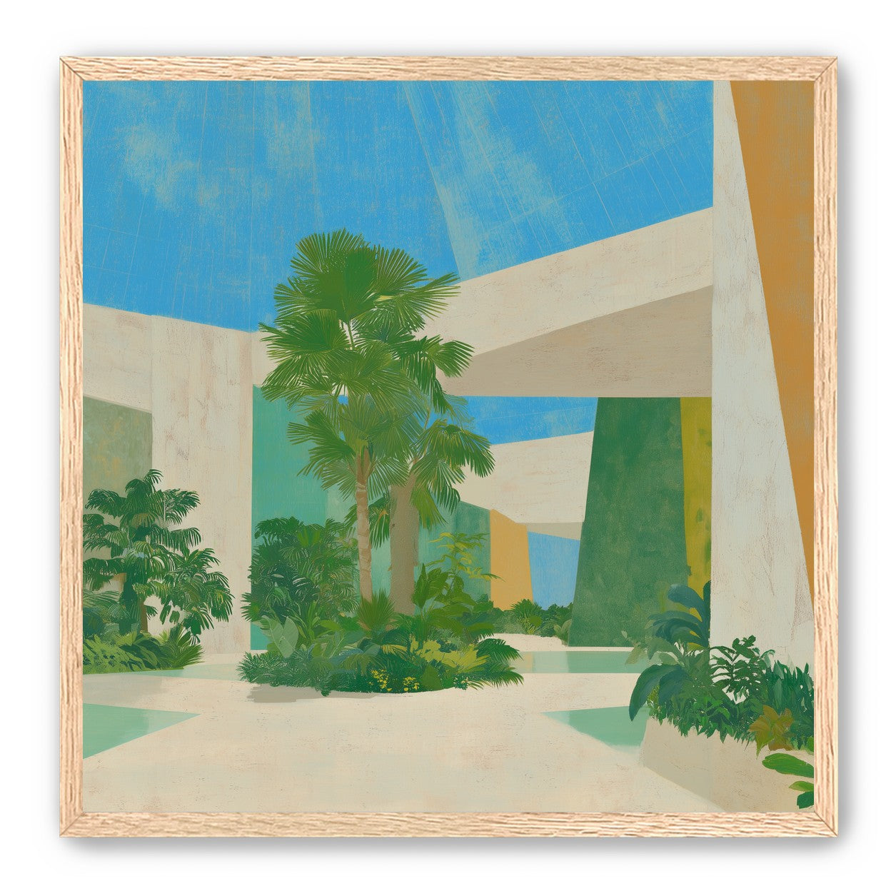 Palm shade in the atrium