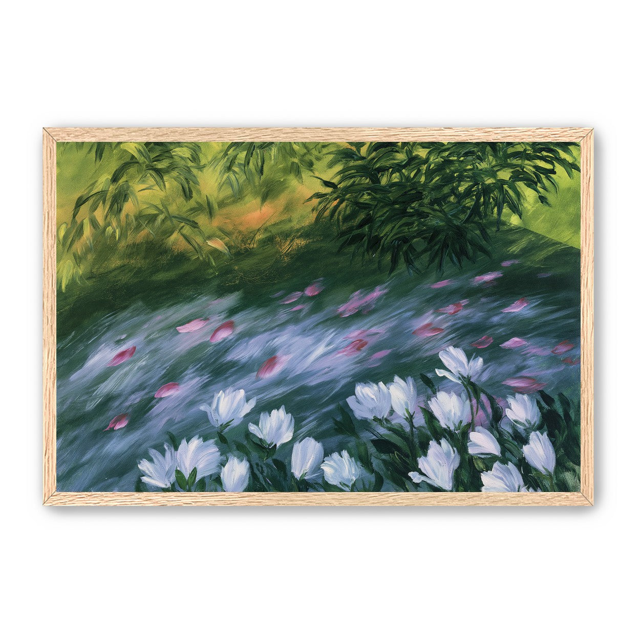 Petals on the streambank