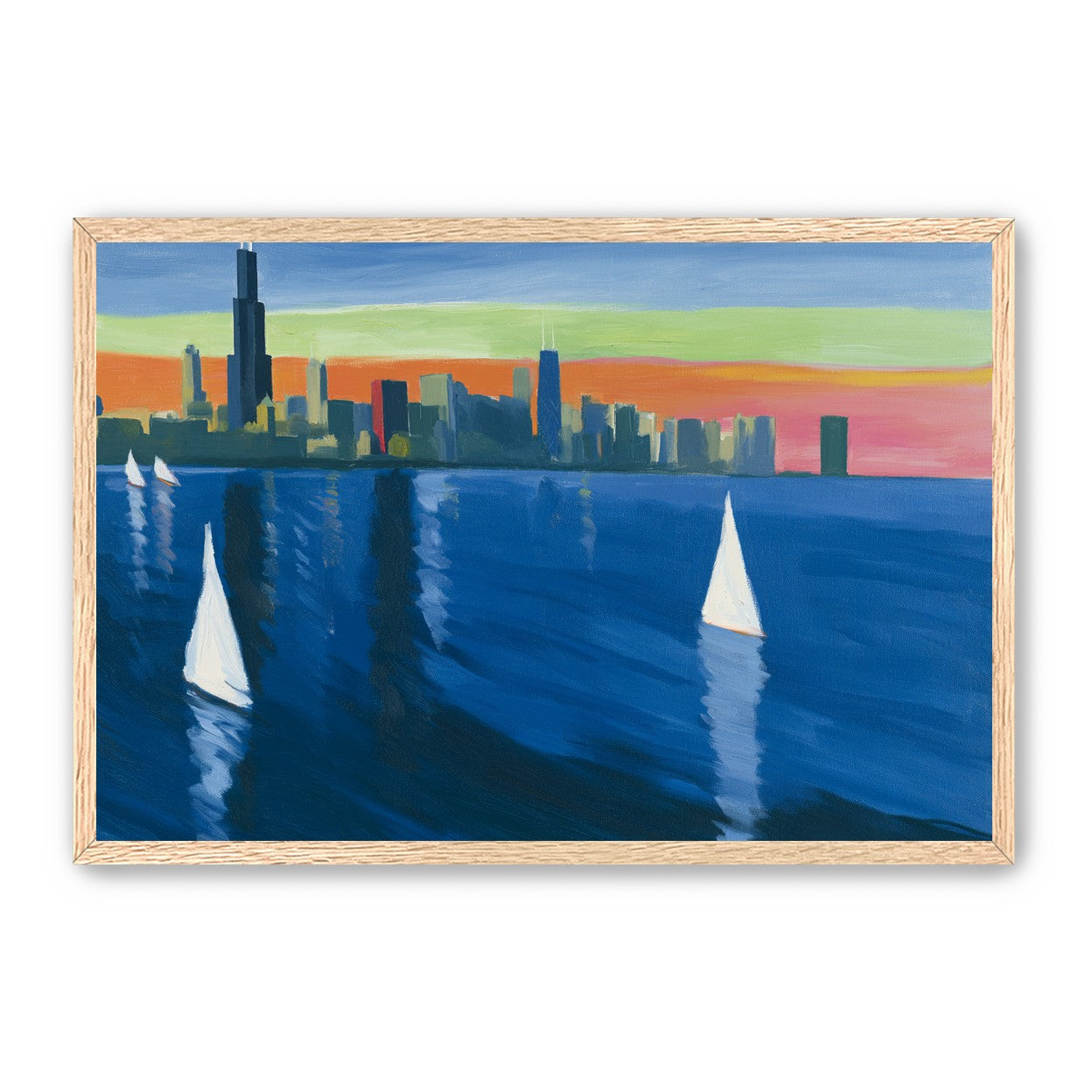 White sails against the skyline