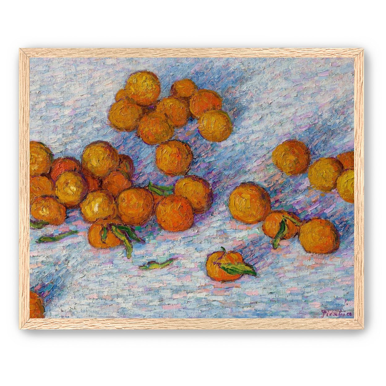 Oranges across the table