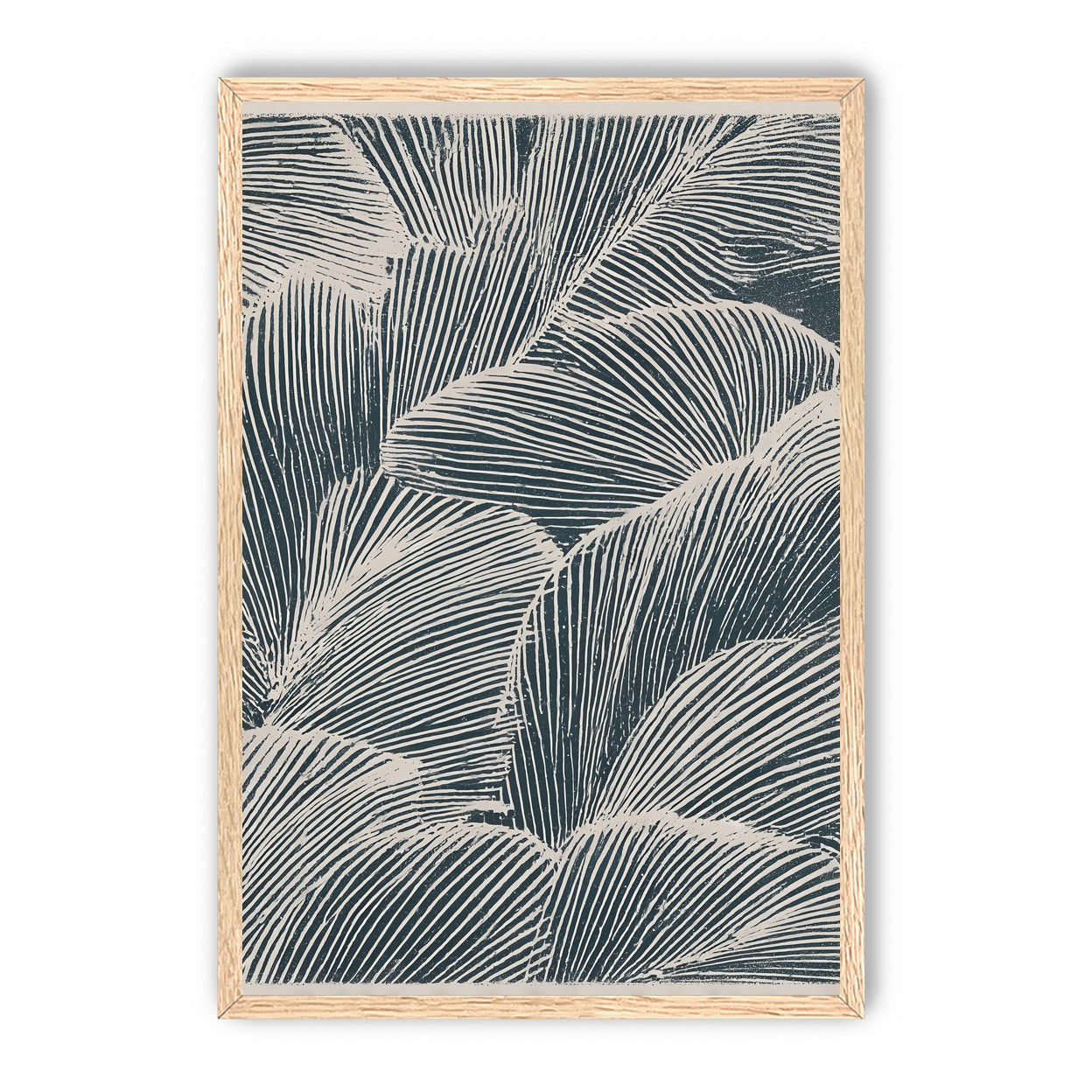 Palm fronds pressed together