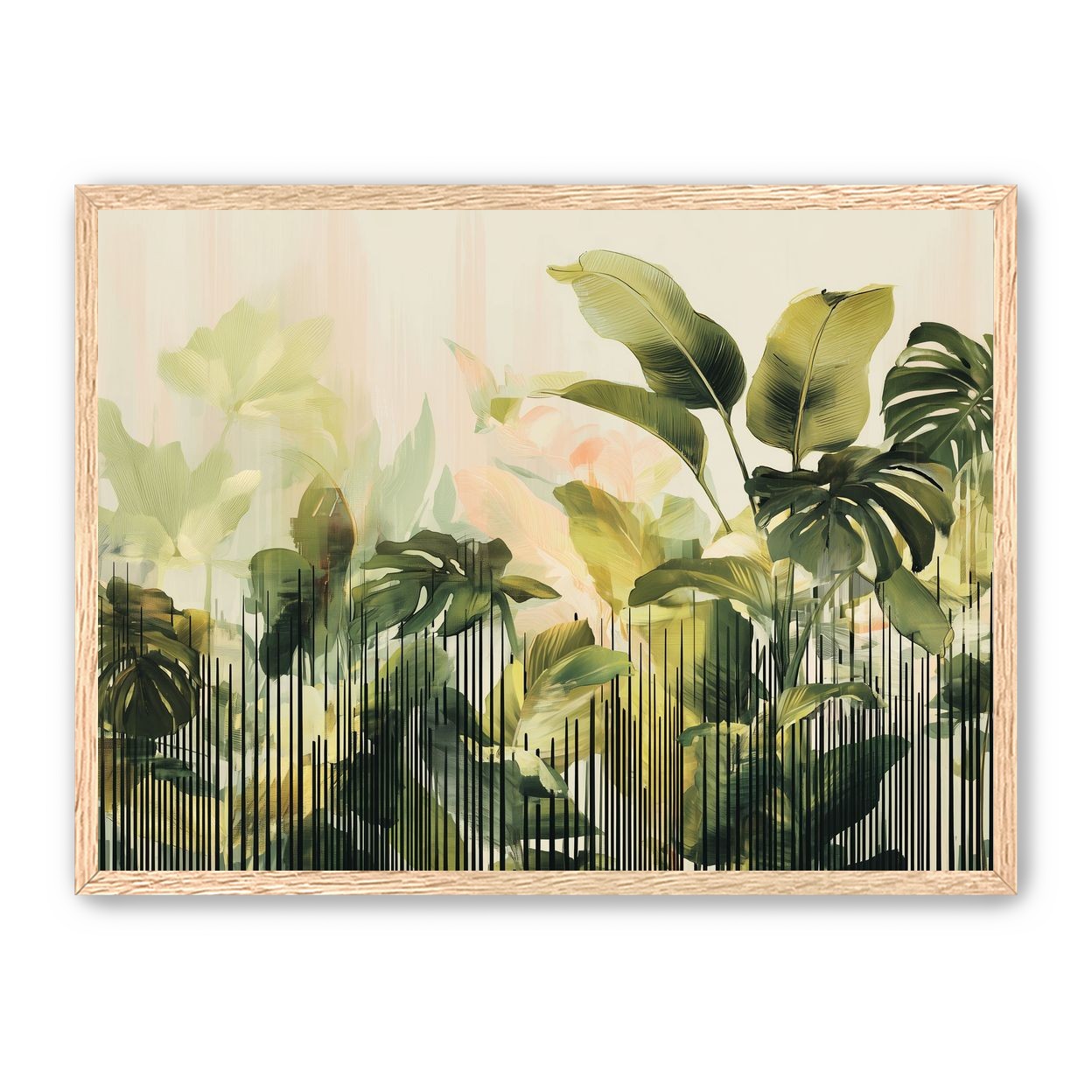 Leaves behind the black bars