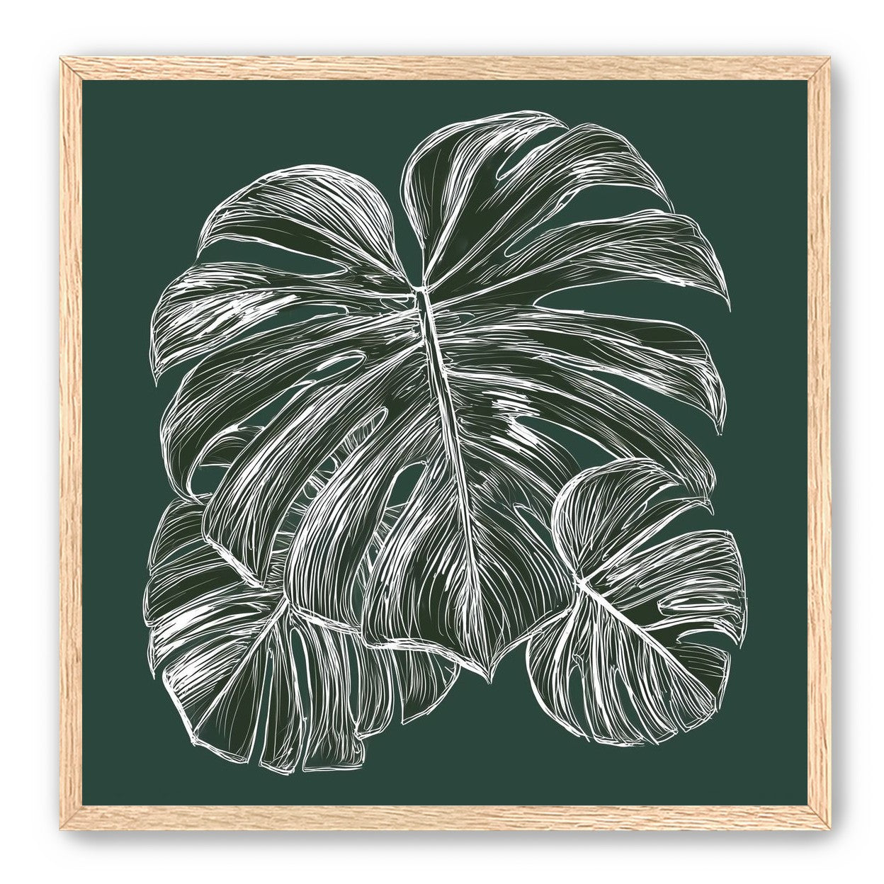 White veins on green field