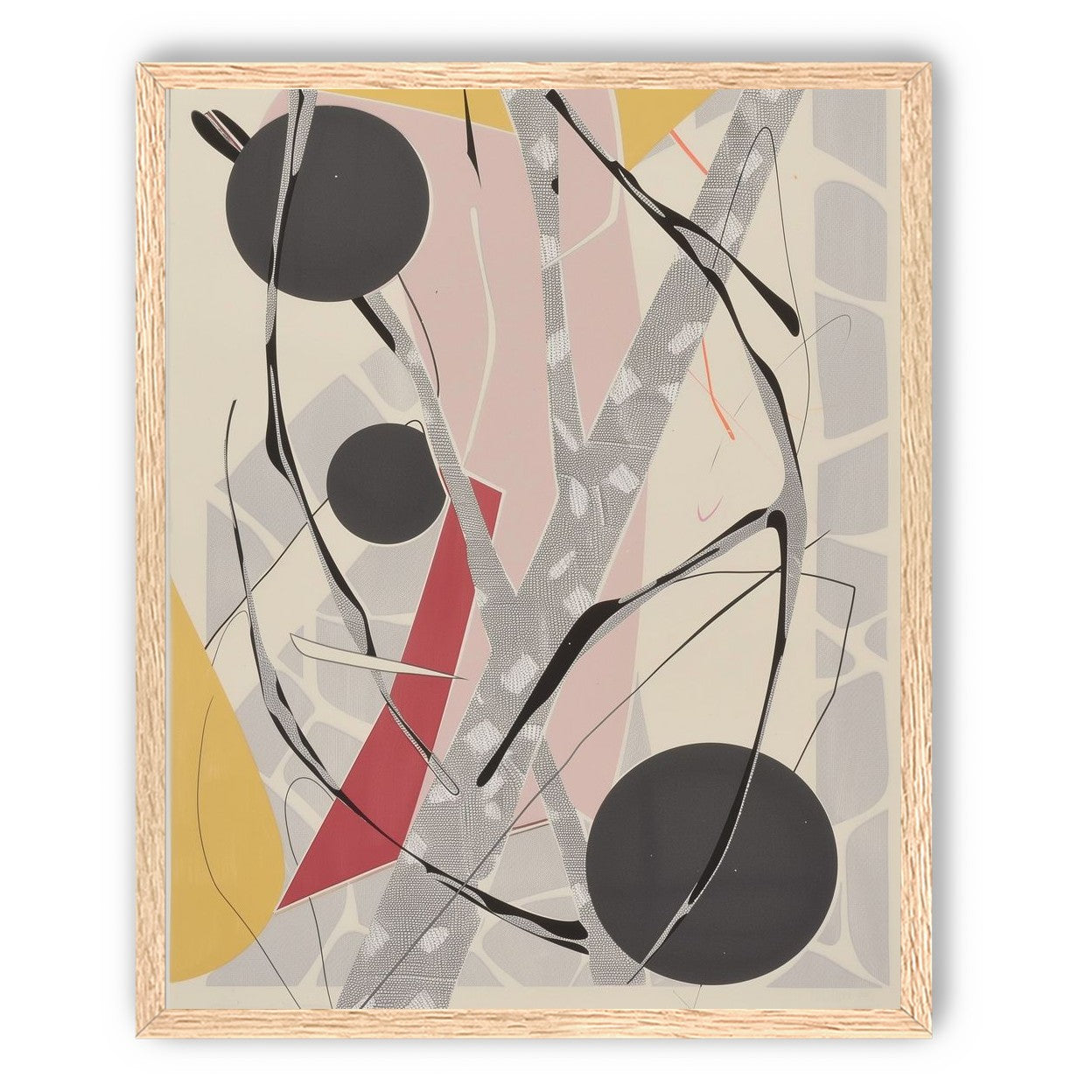 Layered circles with red wedge