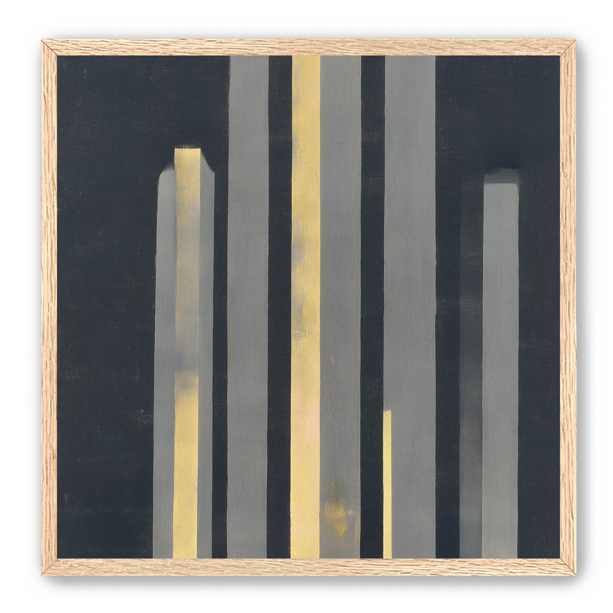 Yellow seeping through gray bars