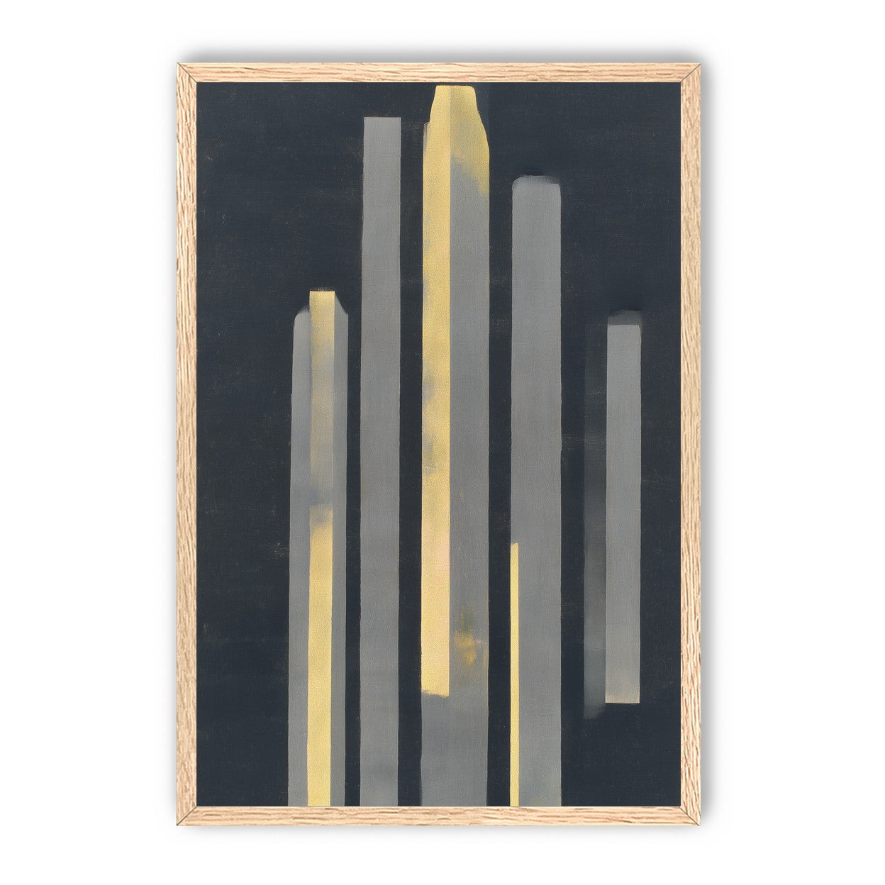 Yellow seeping through gray bars