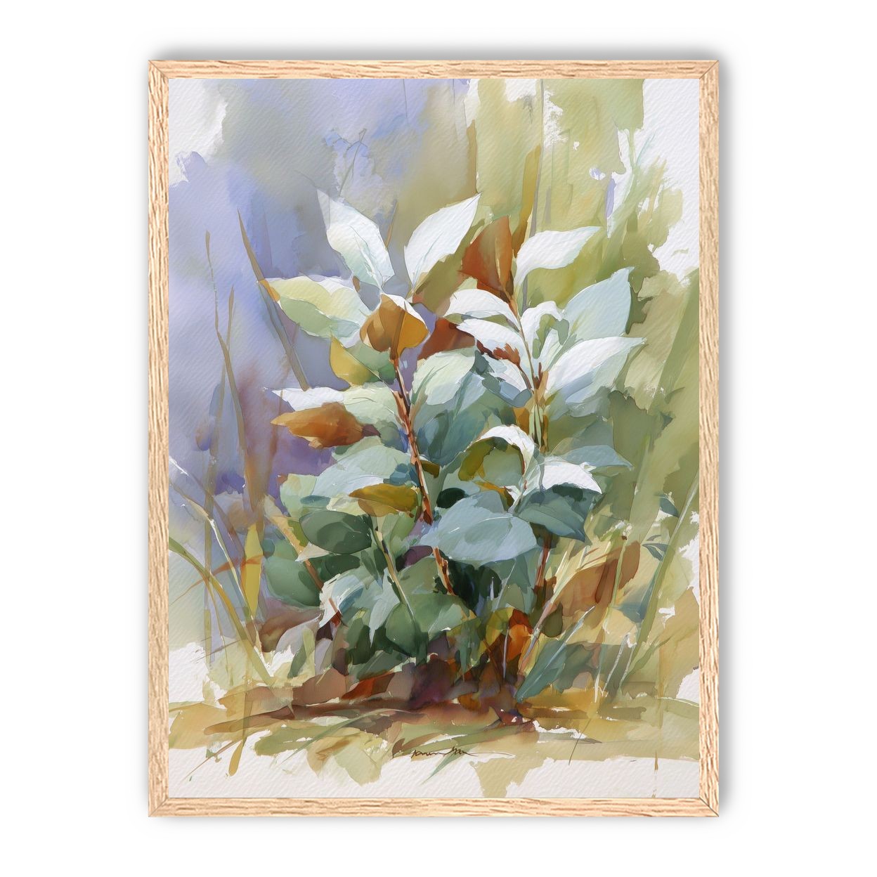Layered Leaves in Soft Light