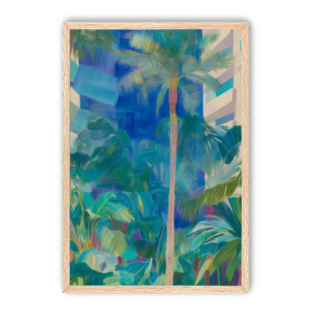 Palm shade between towers