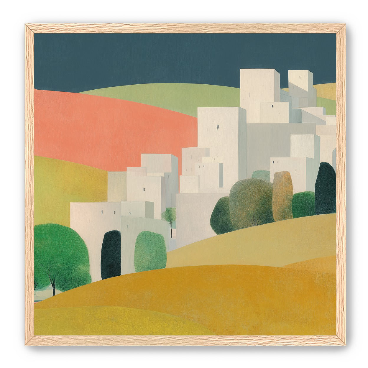 White towers in coral hills