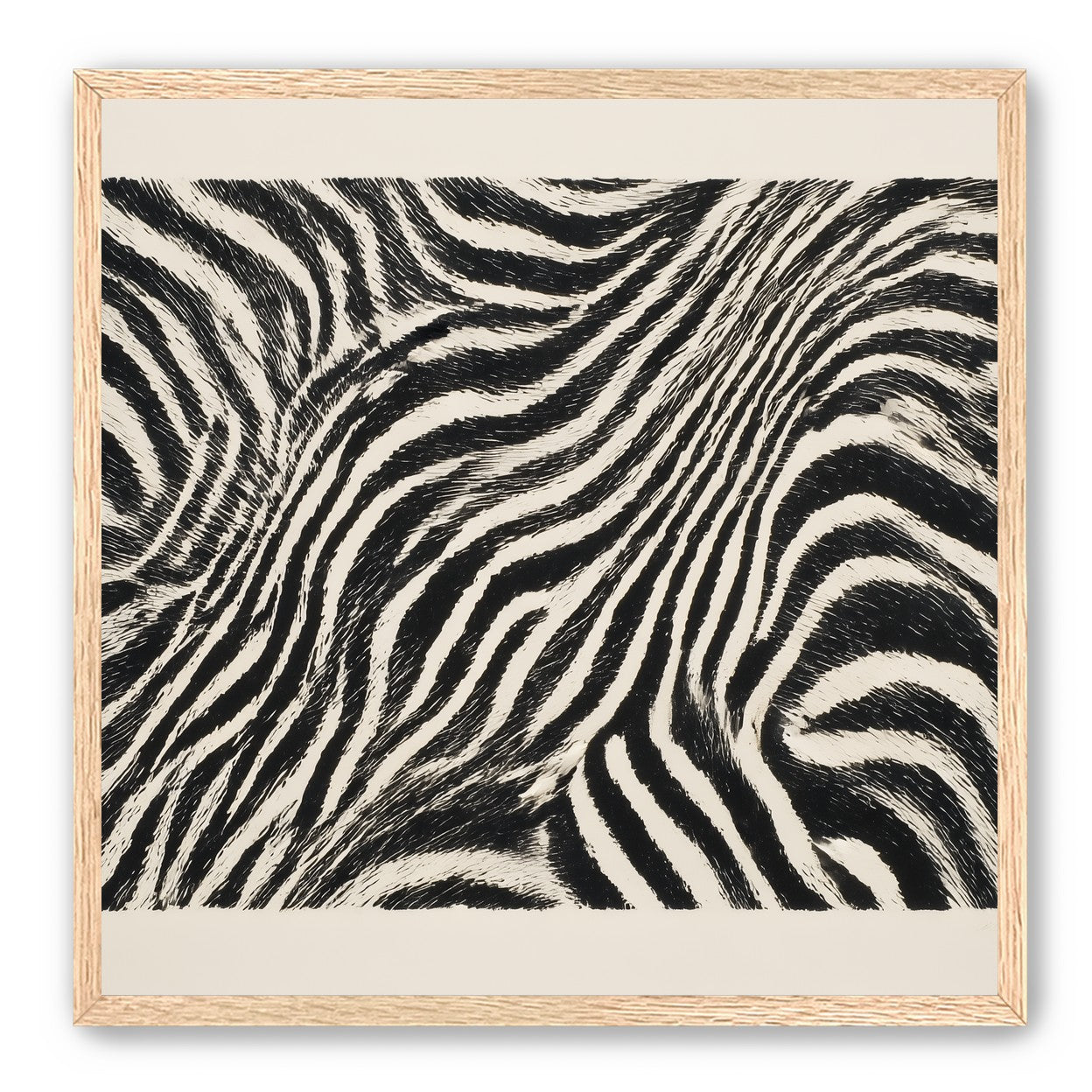 Zebra stripes across the frame