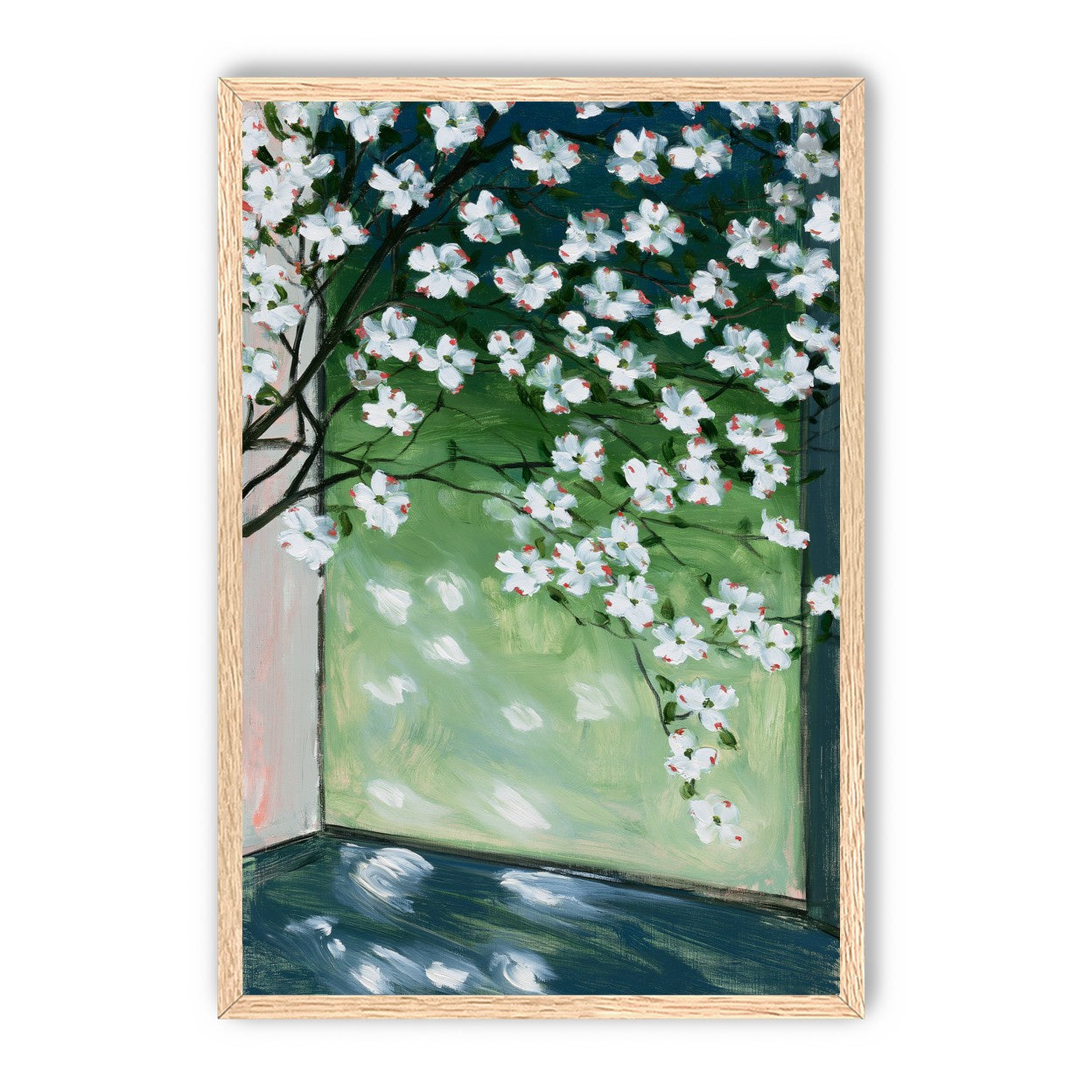 Blossoms at the windowpane