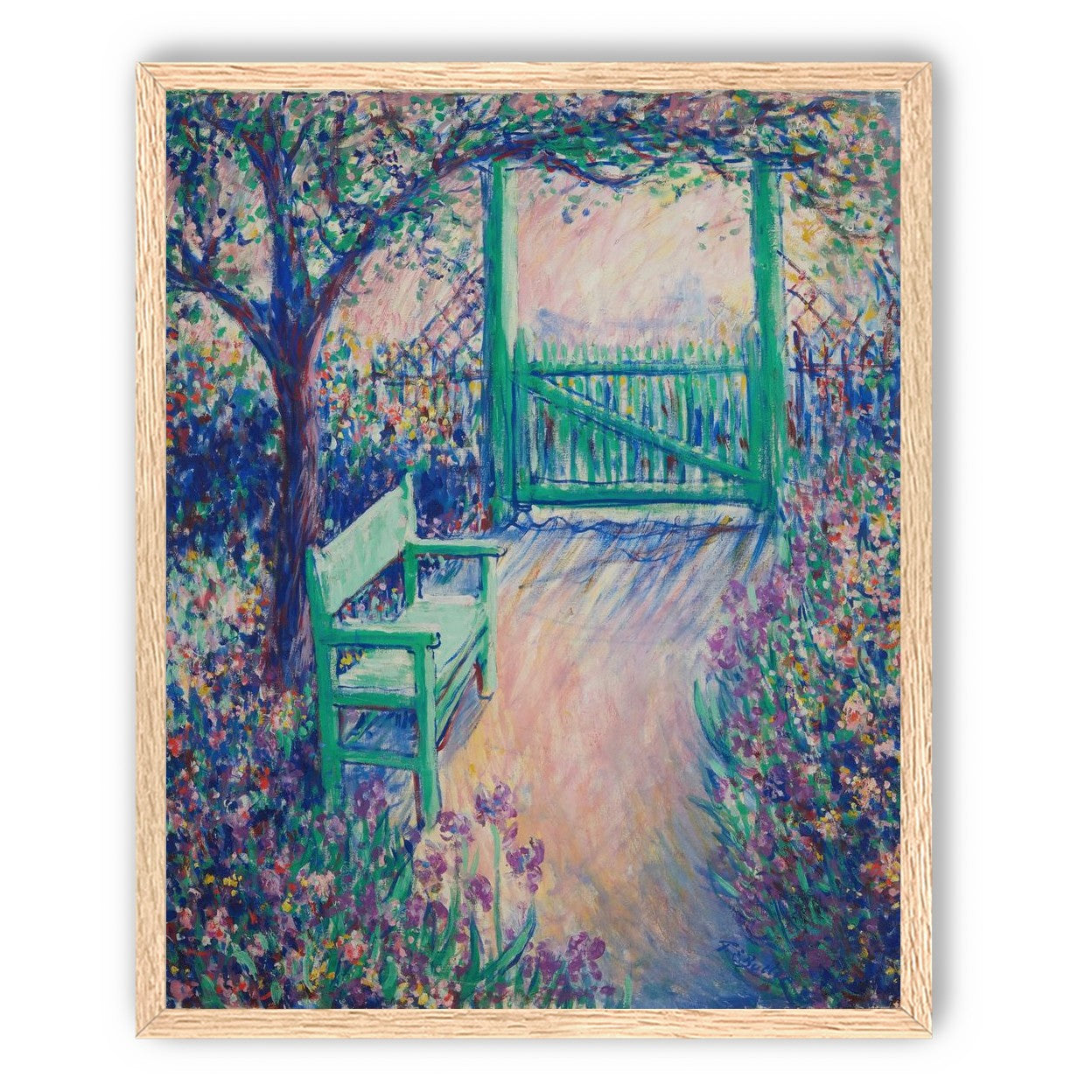 Green chair within the porch