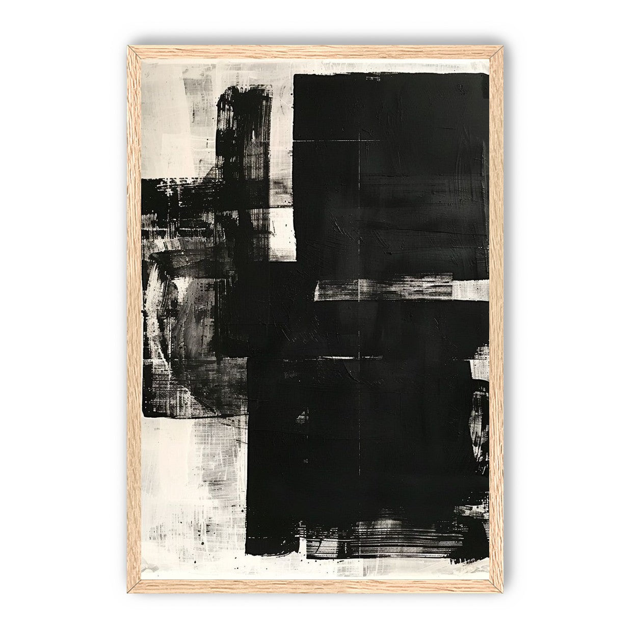 Black weight on pale ground