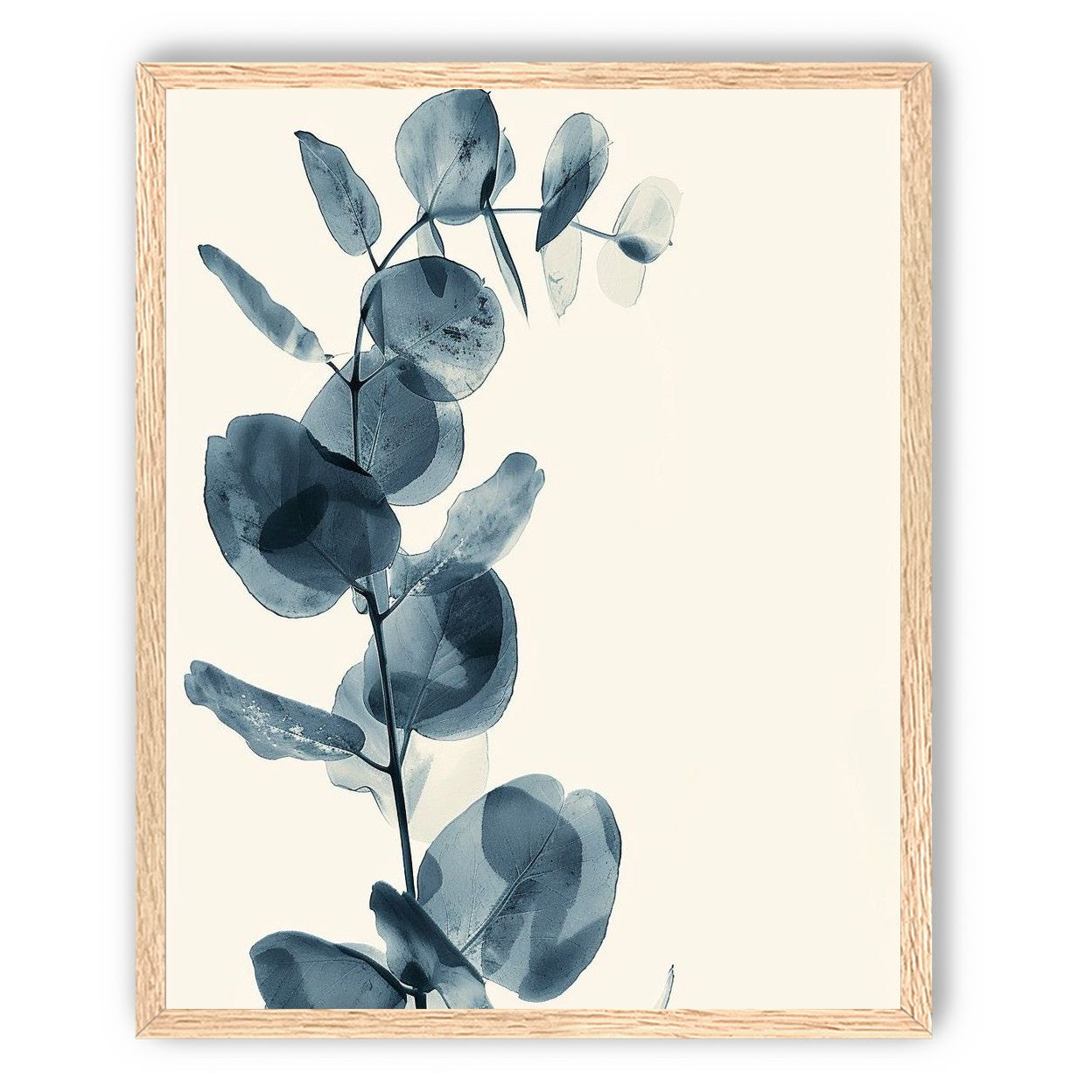 Blue leaves in quiet air