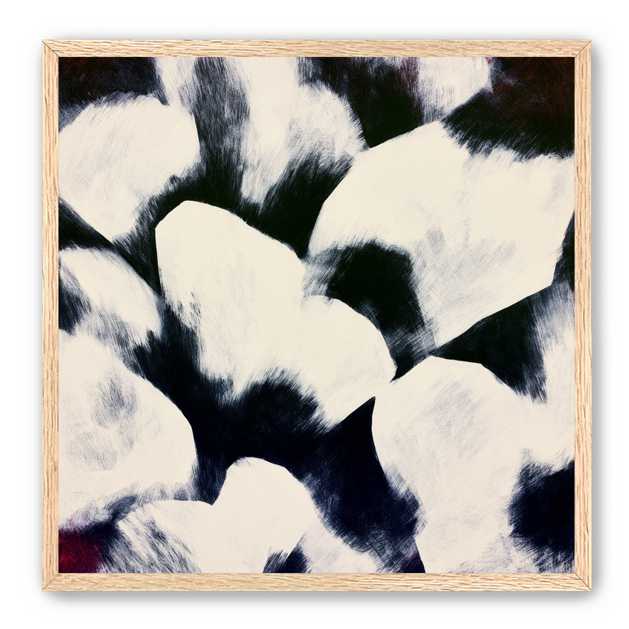 White blocks among dark ground