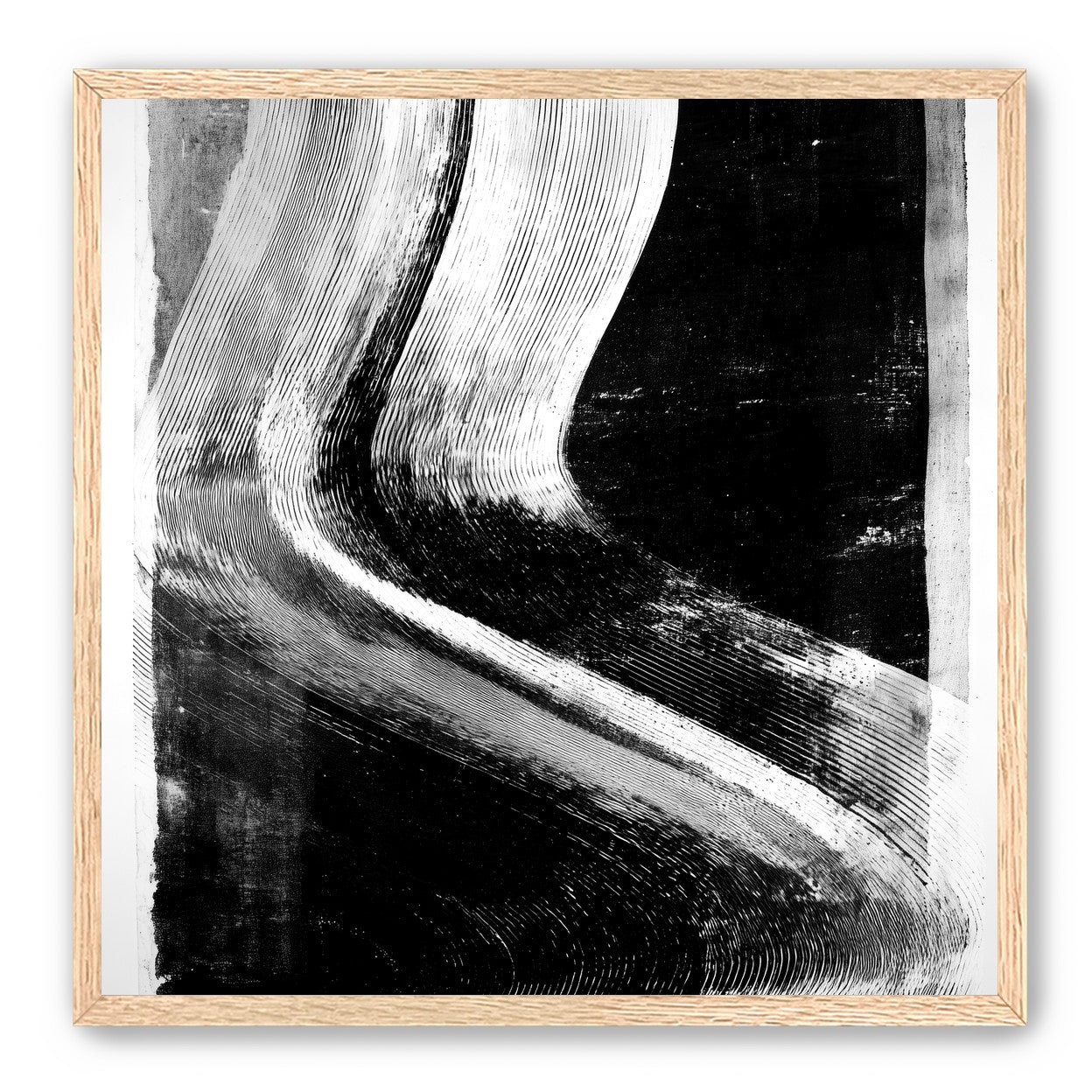 White sweep through black