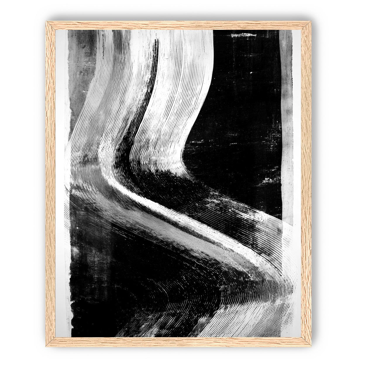 White sweep through black