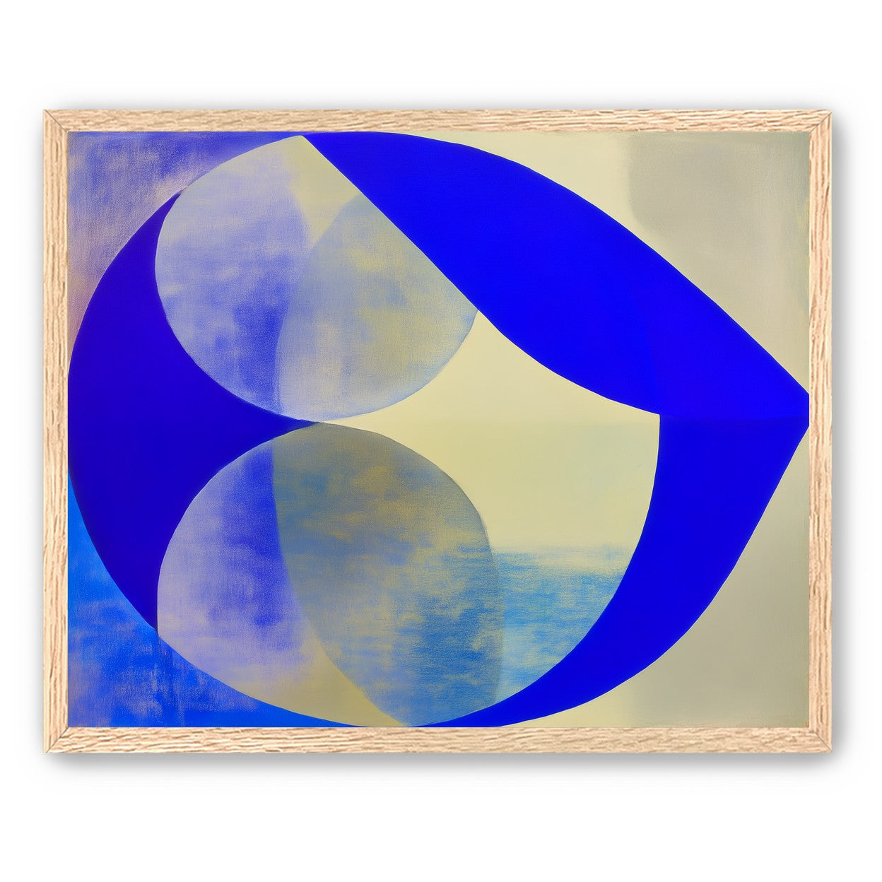 Cobalt loop on beige