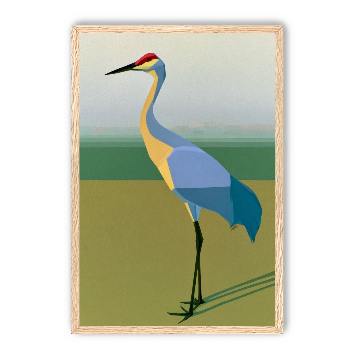 Still crane in flat light