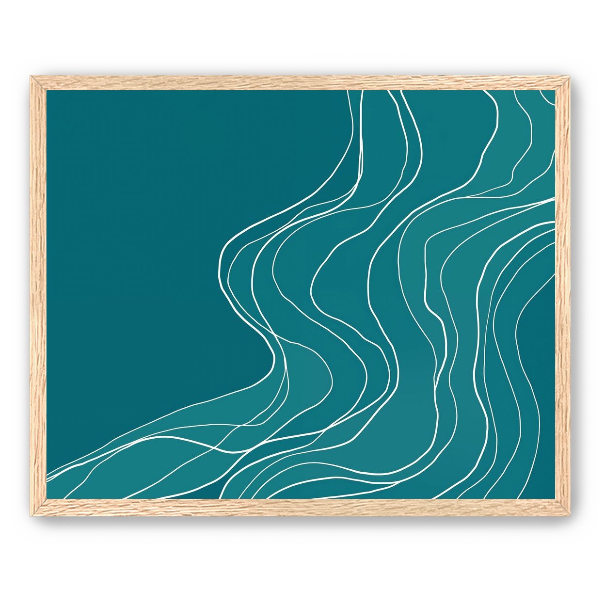 Ink Traced on Teal Surface