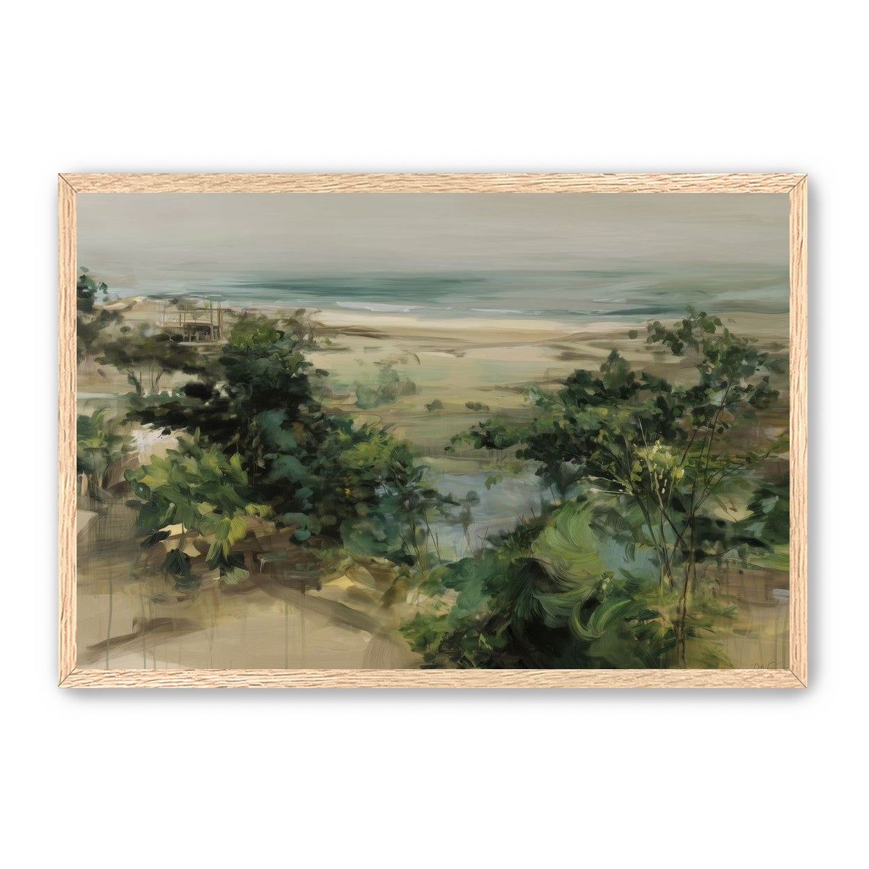Coastal Dunes with Trees